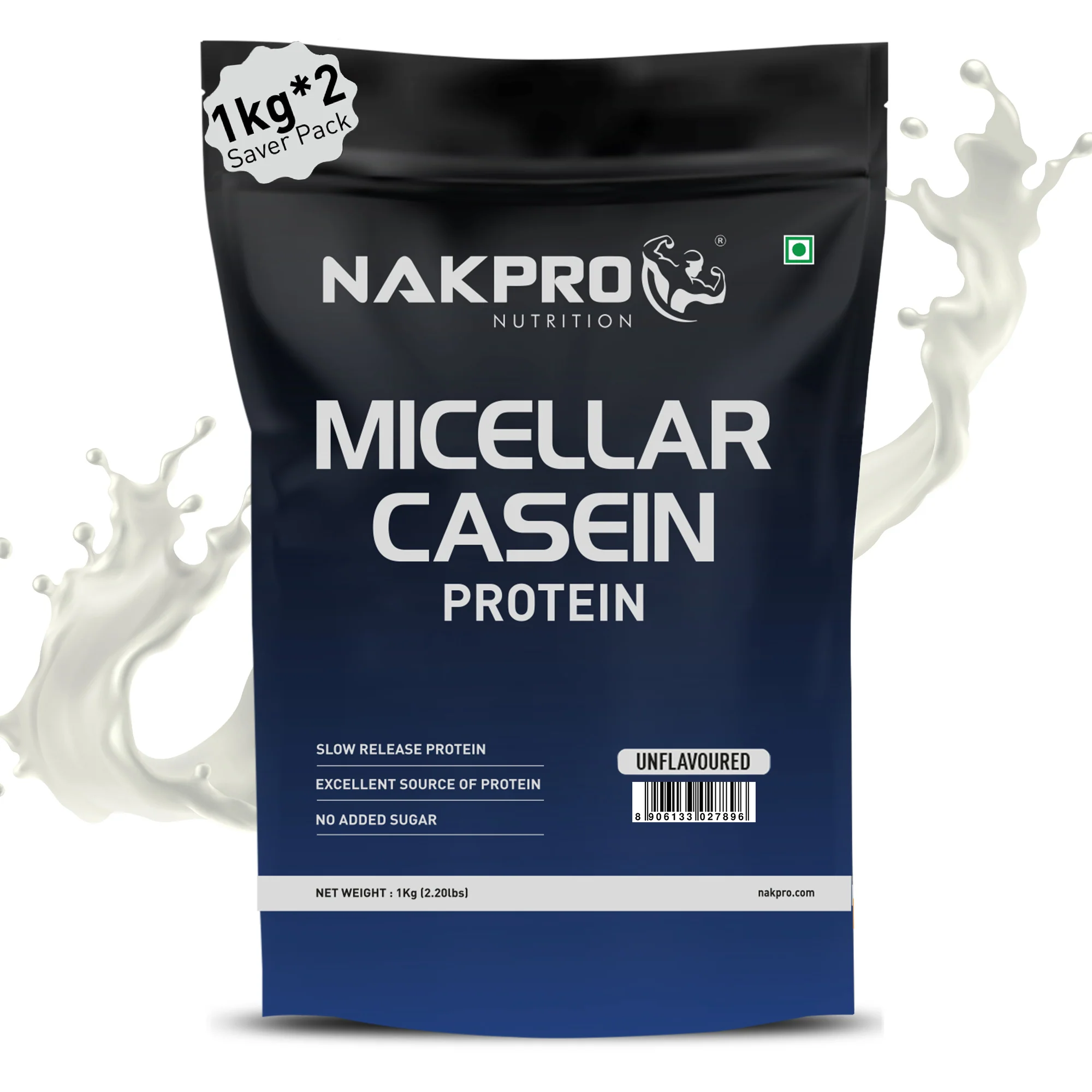 Nakpro Micellar Casein Protein Powder | 80g Protein | Slow Release Protein - Image 20