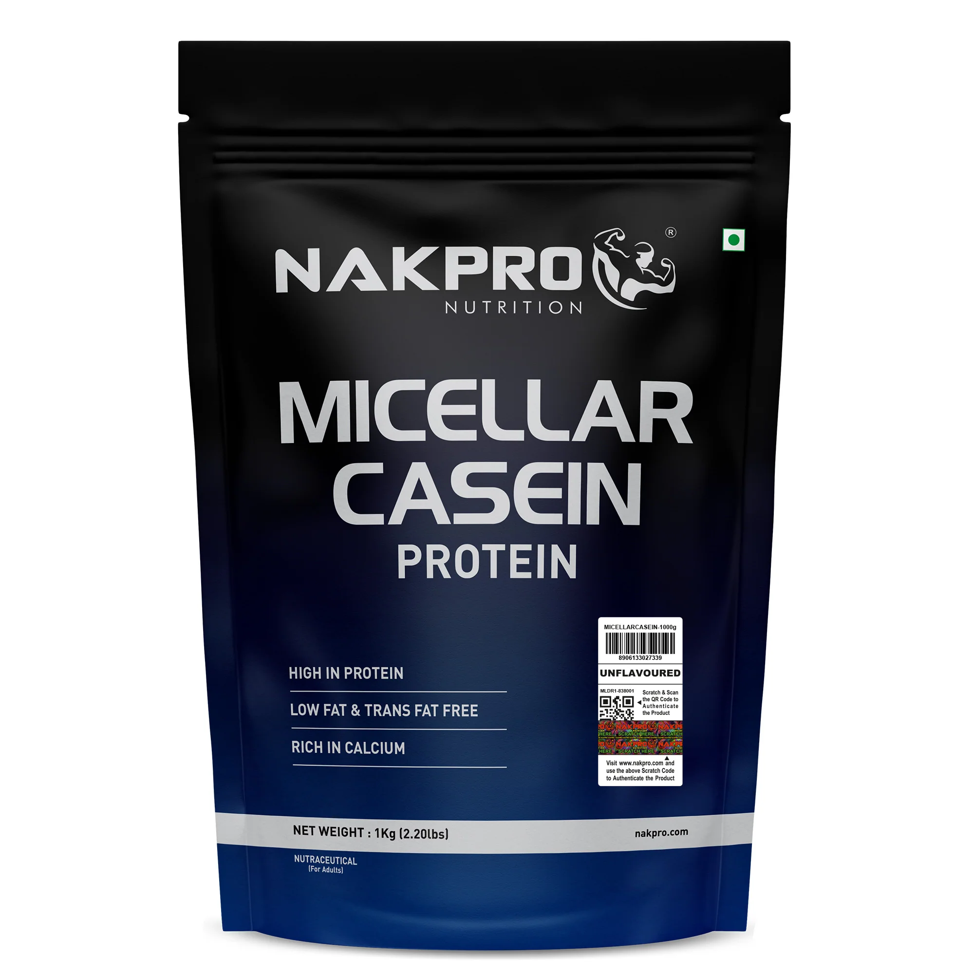 Nakpro Micellar Casein Protein Powder | 80g Protein | Slow Release Protein - Image 35