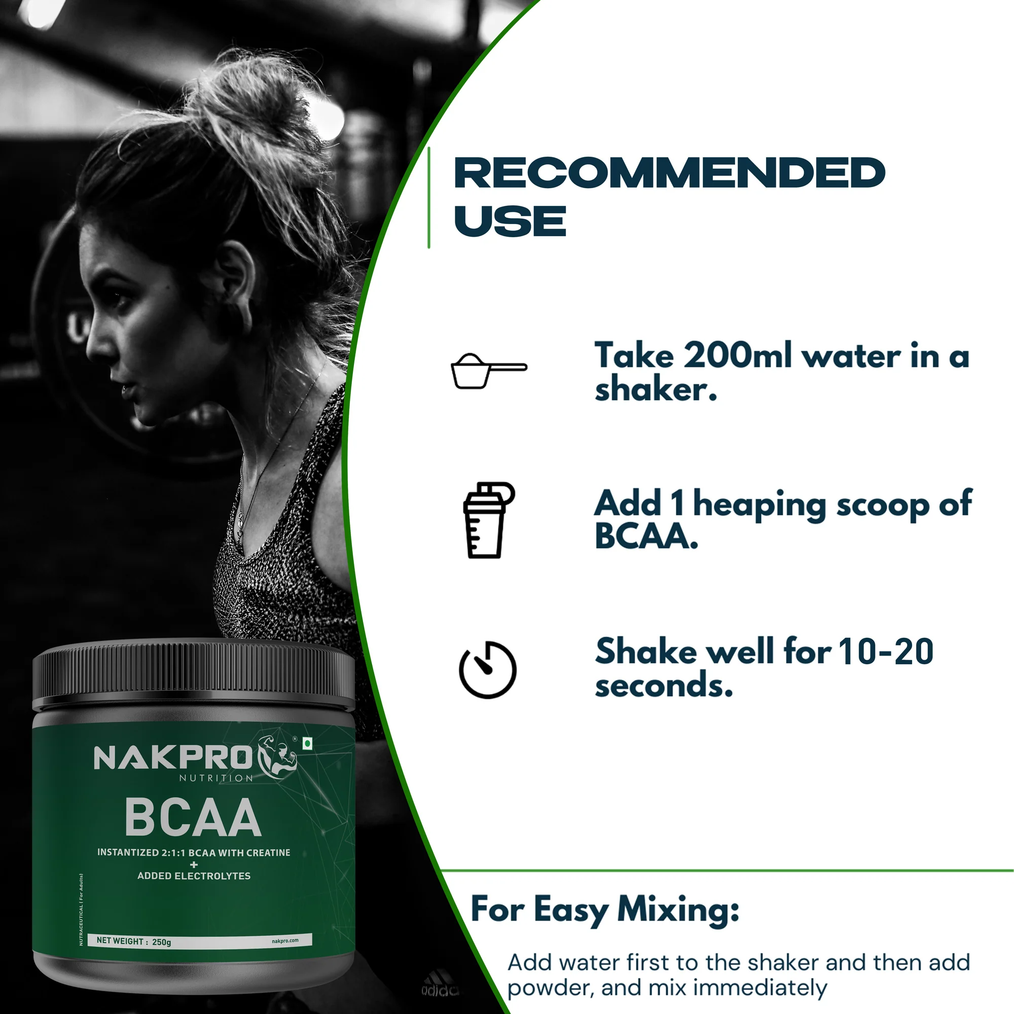 Nakpro BCAA Powder | Amino Acid | Supports workout performance - Image 108