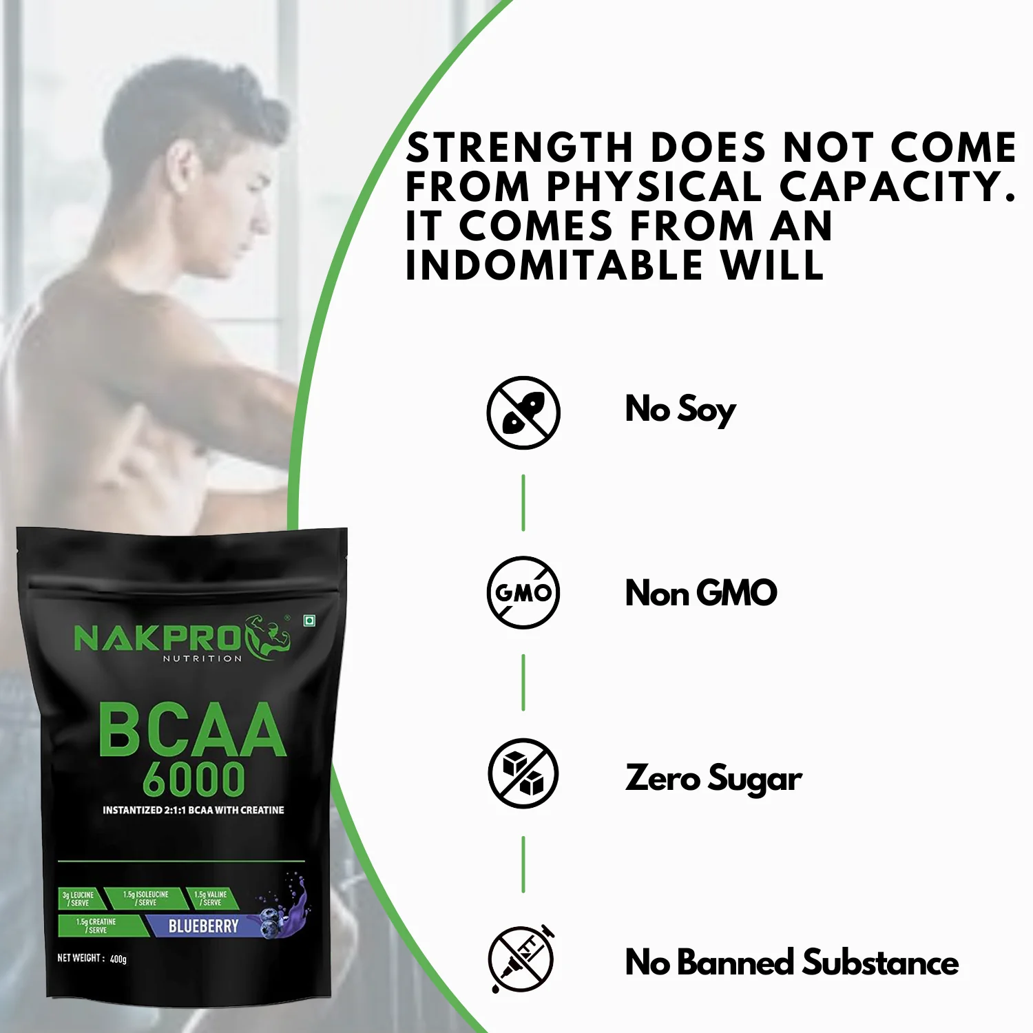 Nakpro BCAA Powder | Amino Acid | Supports workout performance - Image 20