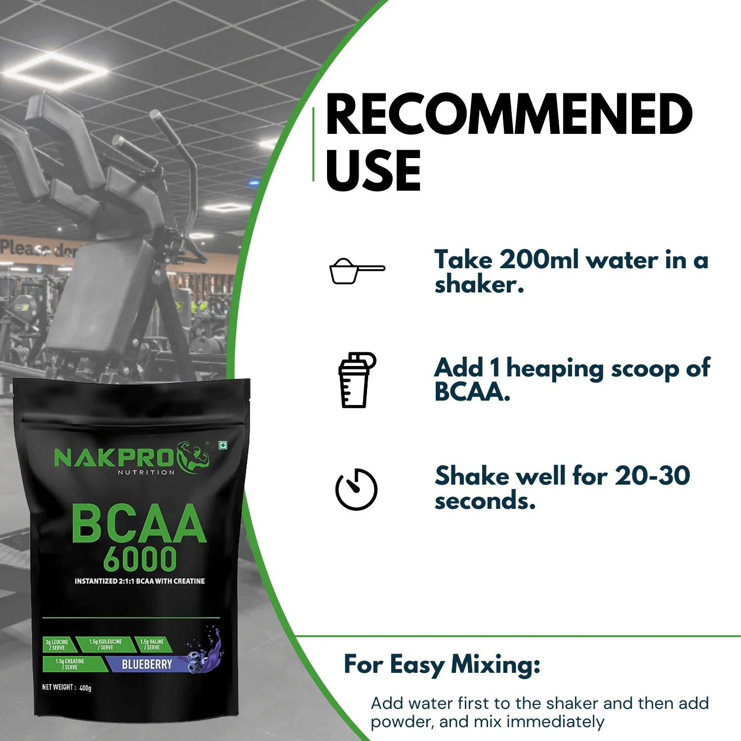 Nakpro BCAA Powder | Amino Acid | Supports workout performance - Image 23