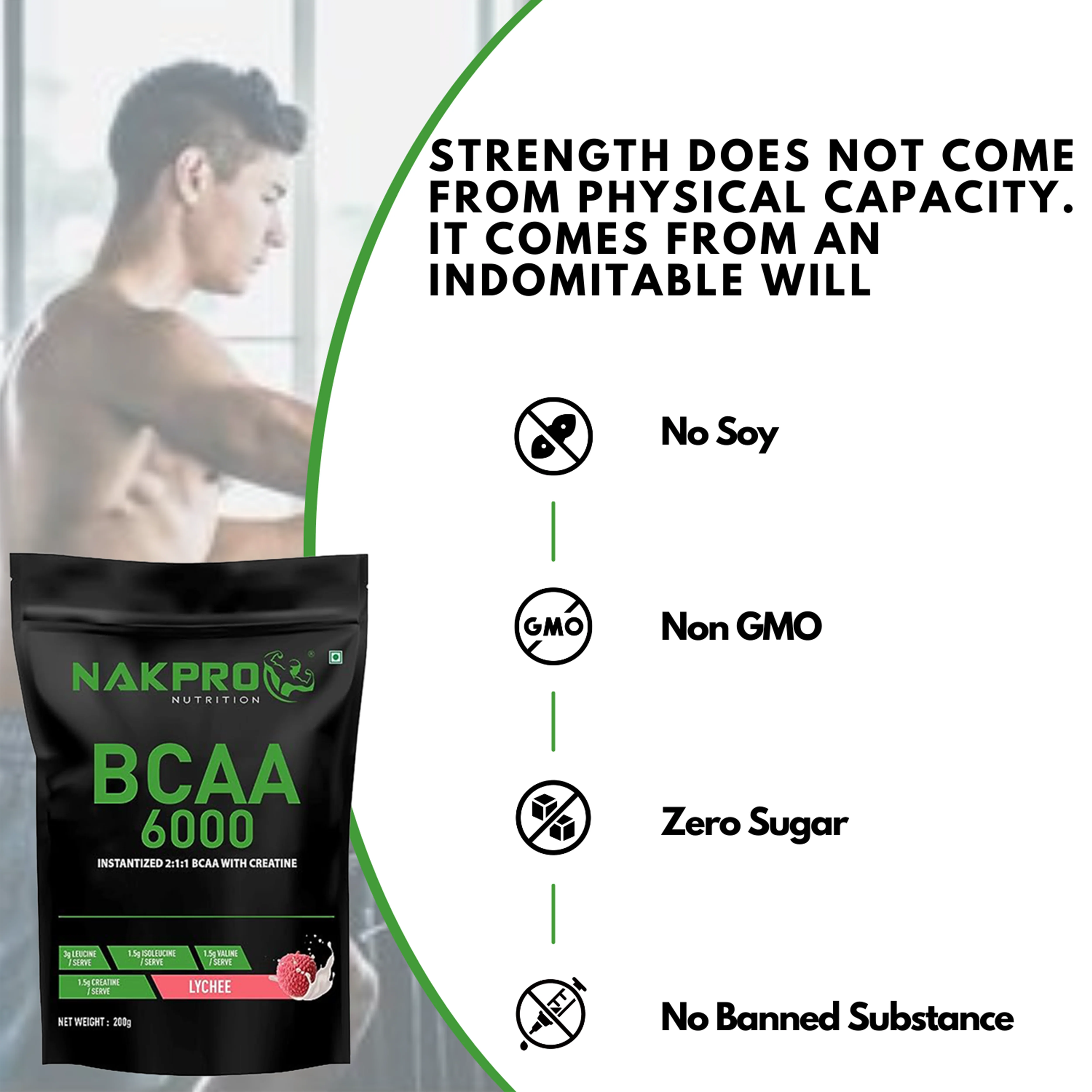 Nakpro BCAA Powder | Amino Acid | Supports workout performance - Image 46