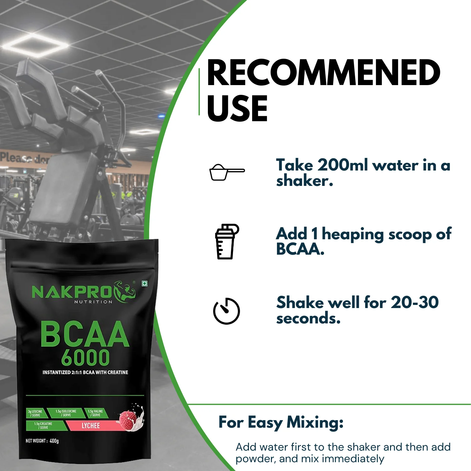 Nakpro BCAA Powder | Amino Acid | Supports workout performance - Image 51