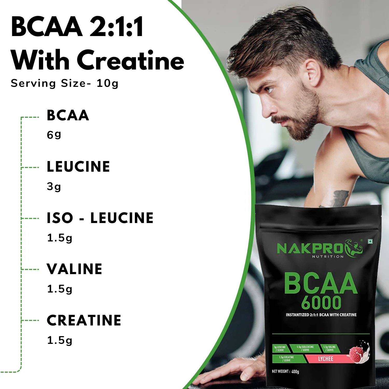 Nakpro BCAA Powder | Amino Acid | Supports workout performance - Image 52