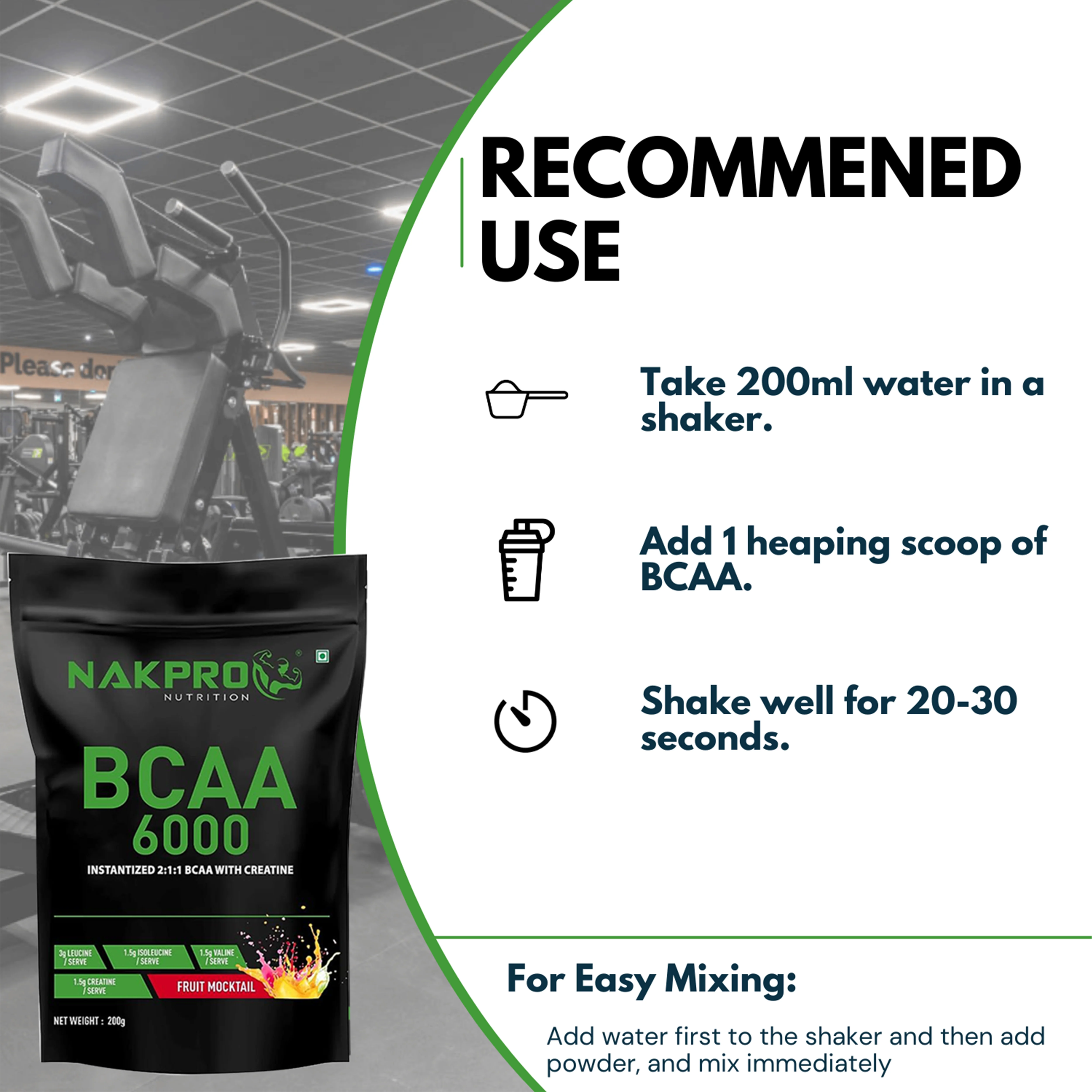 Nakpro BCAA Powder | Amino Acid | Supports workout performance - Image 65