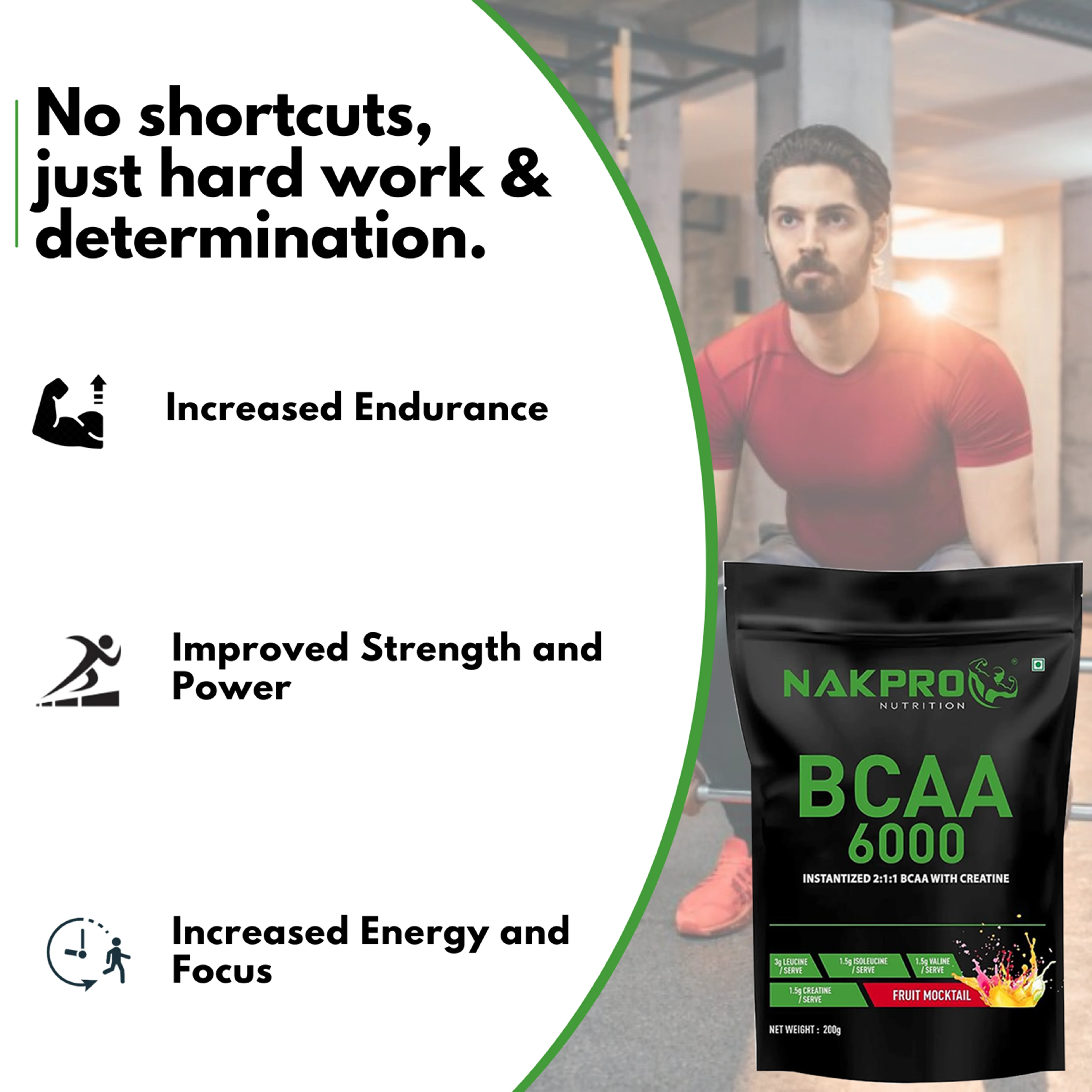 Nakpro BCAA Powder | Amino Acid | Supports workout performance - Image 67