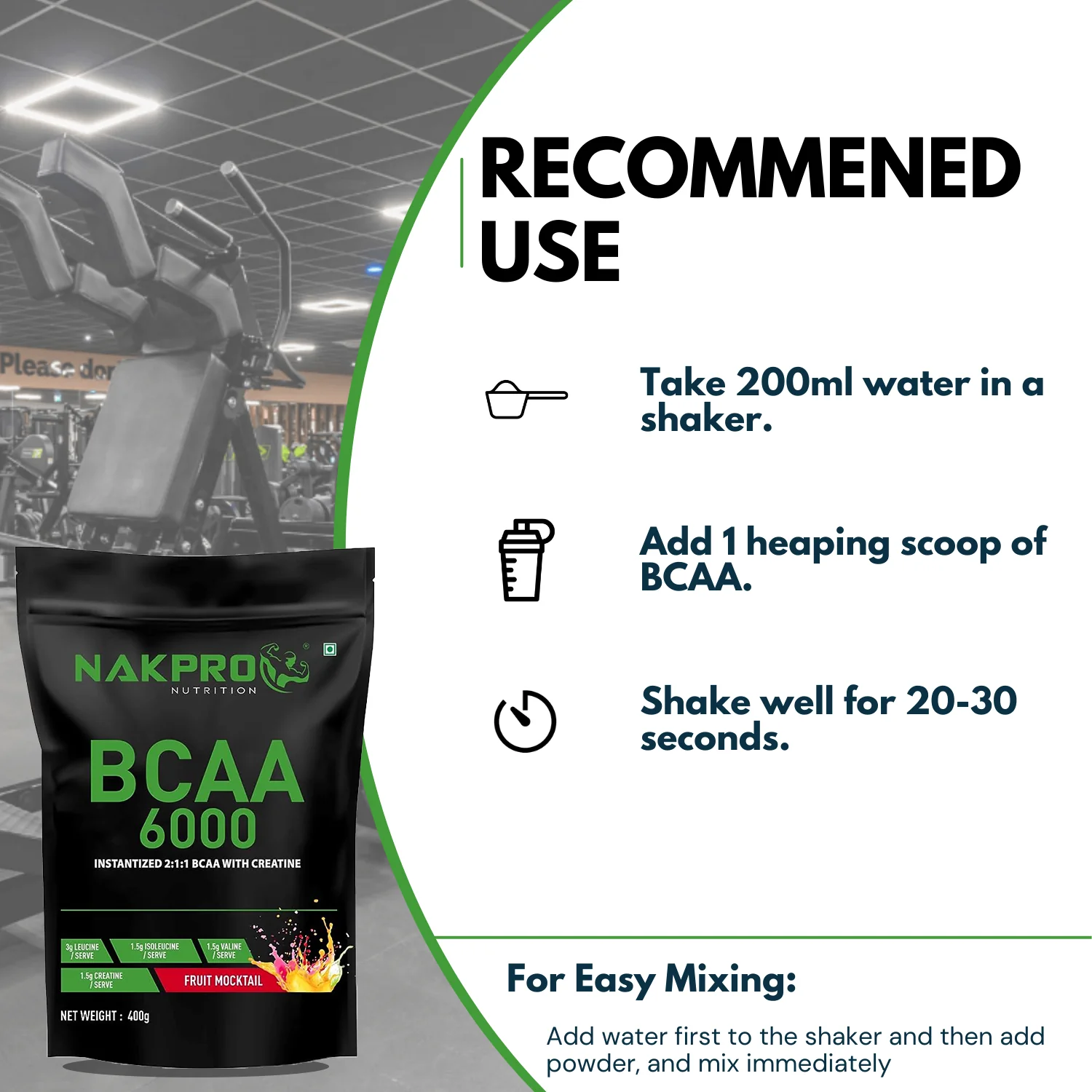 Nakpro BCAA Powder | Amino Acid | Supports workout performance - Image 72