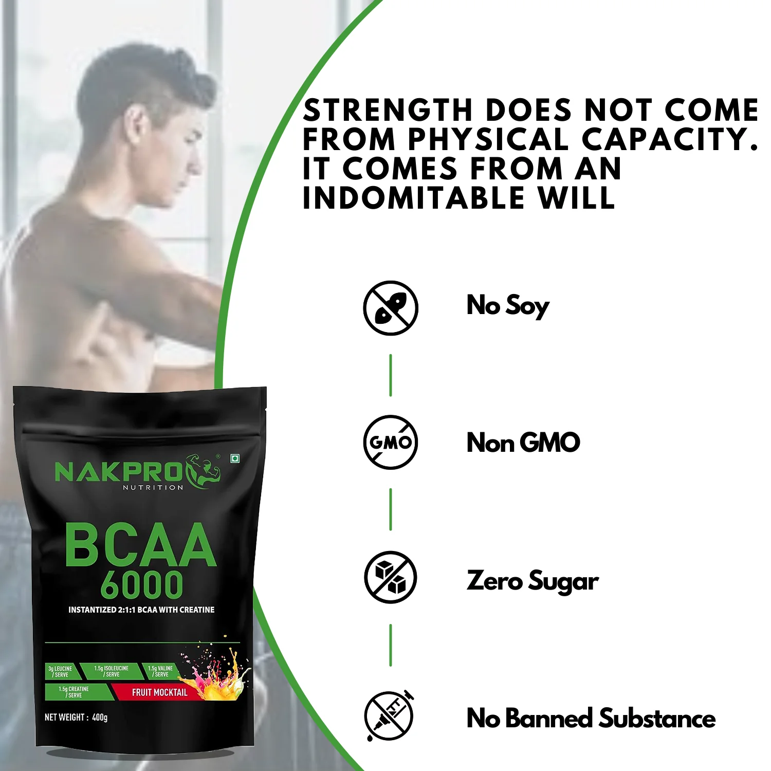 Nakpro BCAA Powder | Amino Acid | Supports workout performance - Image 74