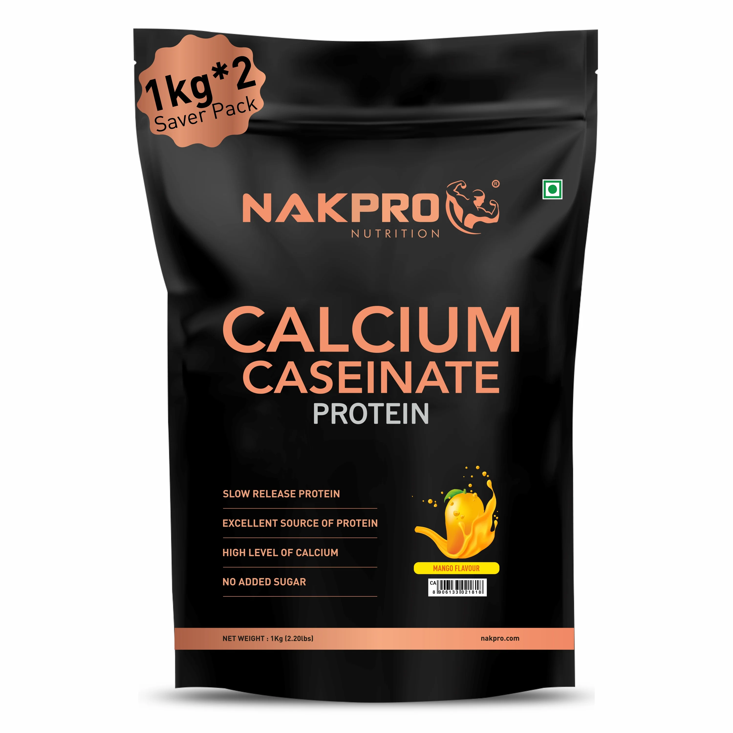 Nakpro Calcium Caseinate Protein Powder | 81g Protein | Slow Release Protein | High Calcium - Image 27