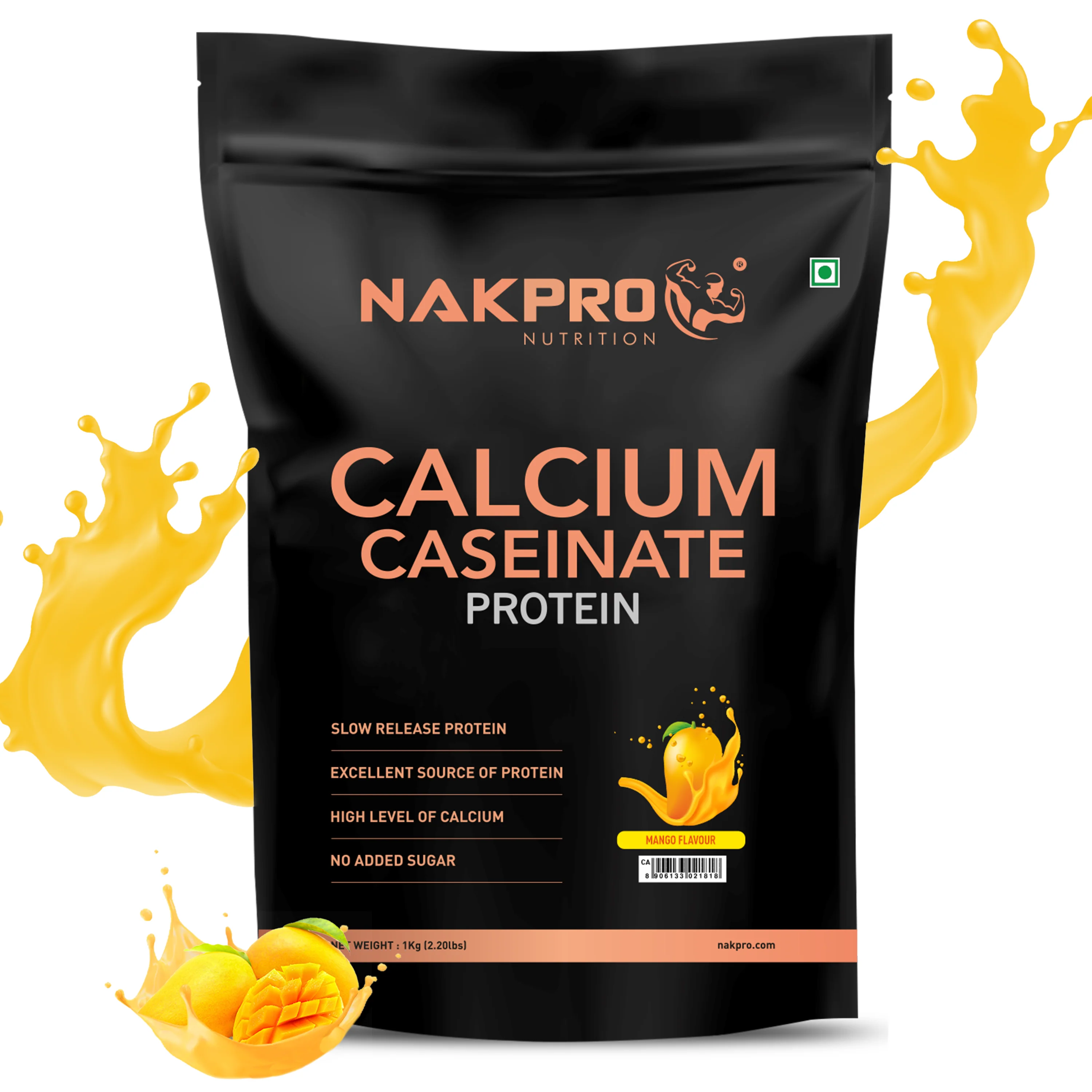 Nakpro Calcium Caseinate Protein Powder | 81g Protein | Slow Release Protein | High Calcium - Image 37