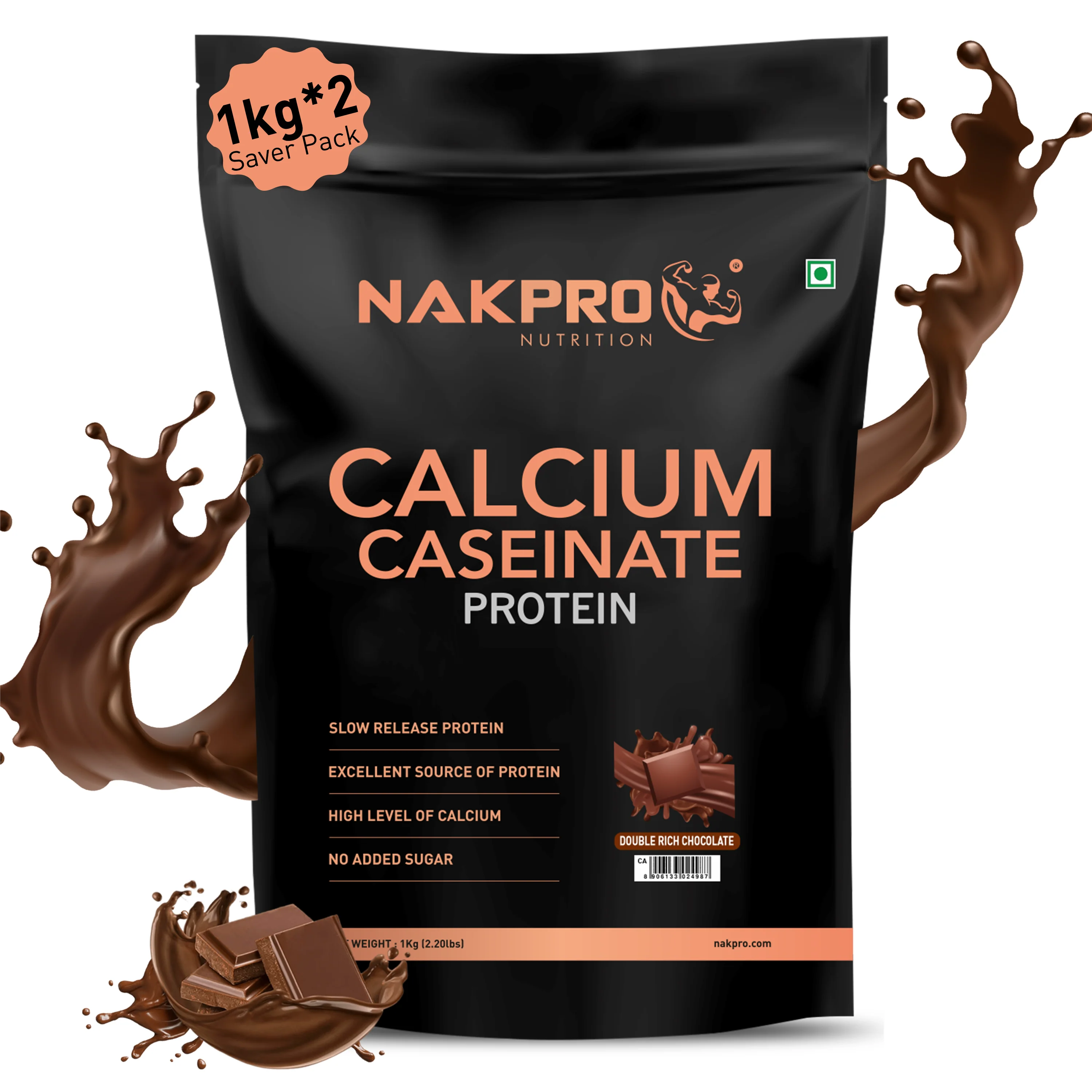 Nakpro Calcium Caseinate Protein Powder | 81g Protein | Slow Release Protein | High Calcium - Image 44