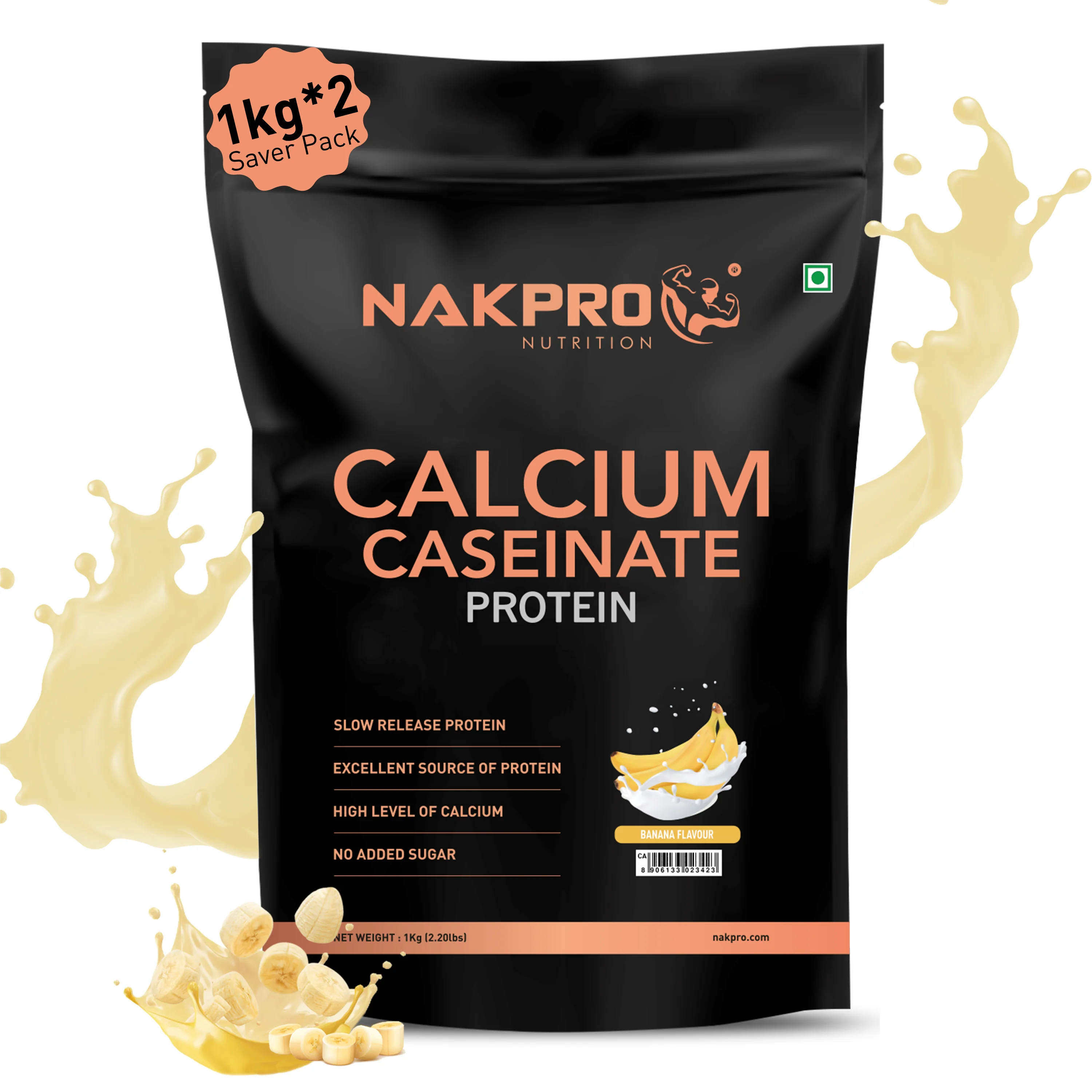 Nakpro Calcium Caseinate Protein Powder | 81g Protein | Slow Release Protein | High Calcium - Image 47