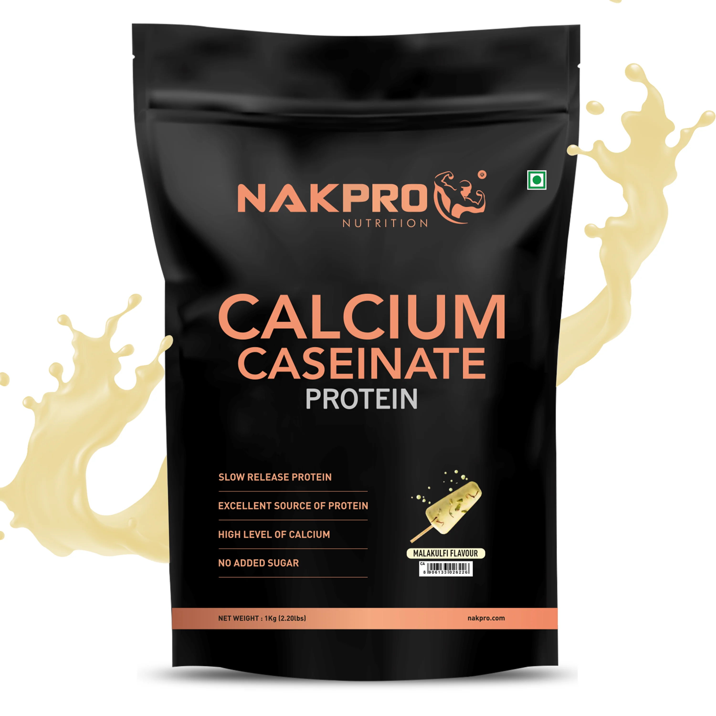 Nakpro Calcium Caseinate Protein Powder | 81g Protein | Slow Release Protein | High Calcium - Image 53
