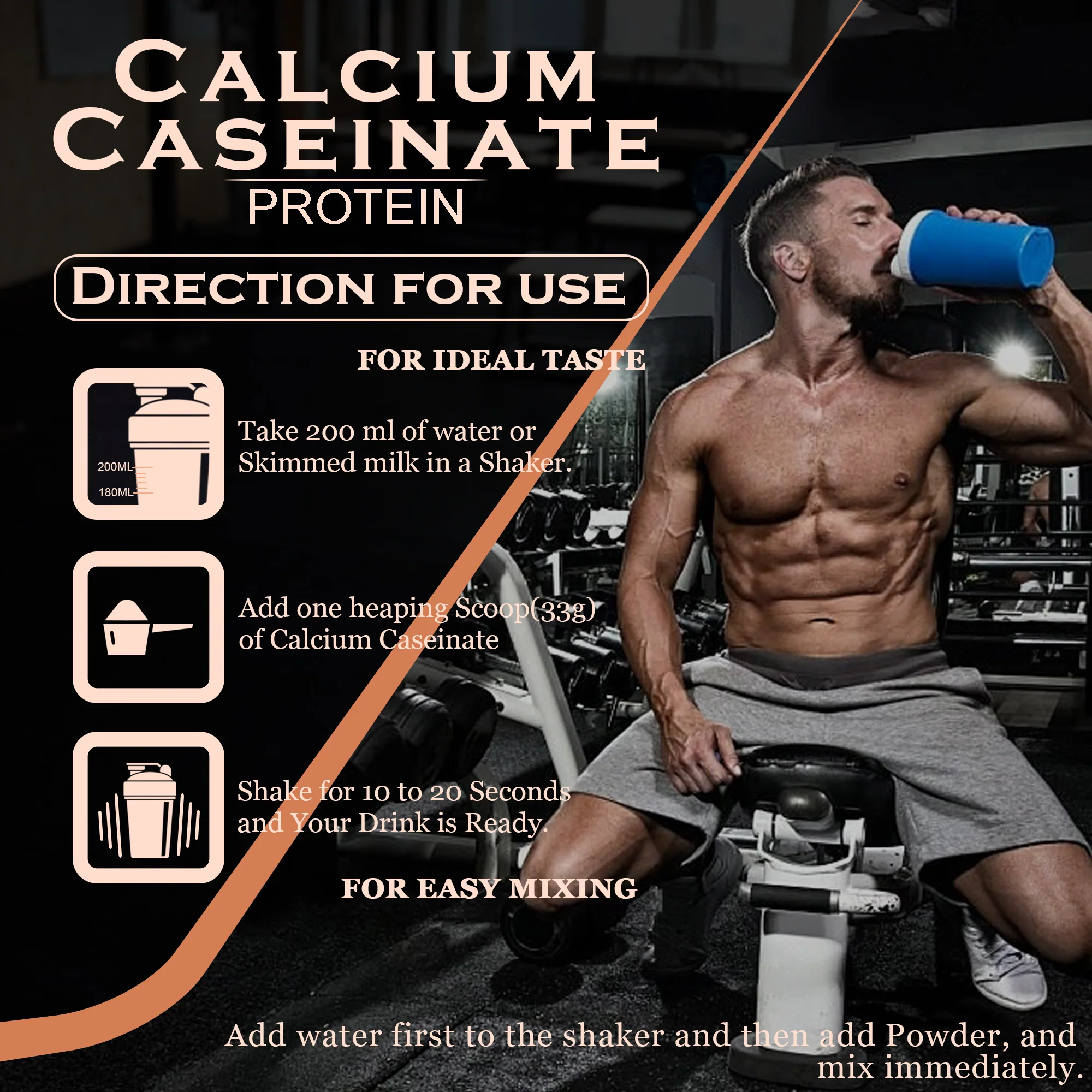 Nakpro Calcium Caseinate Protein Powder | 81g Protein | Slow Release Protein | High Calcium - Image 61