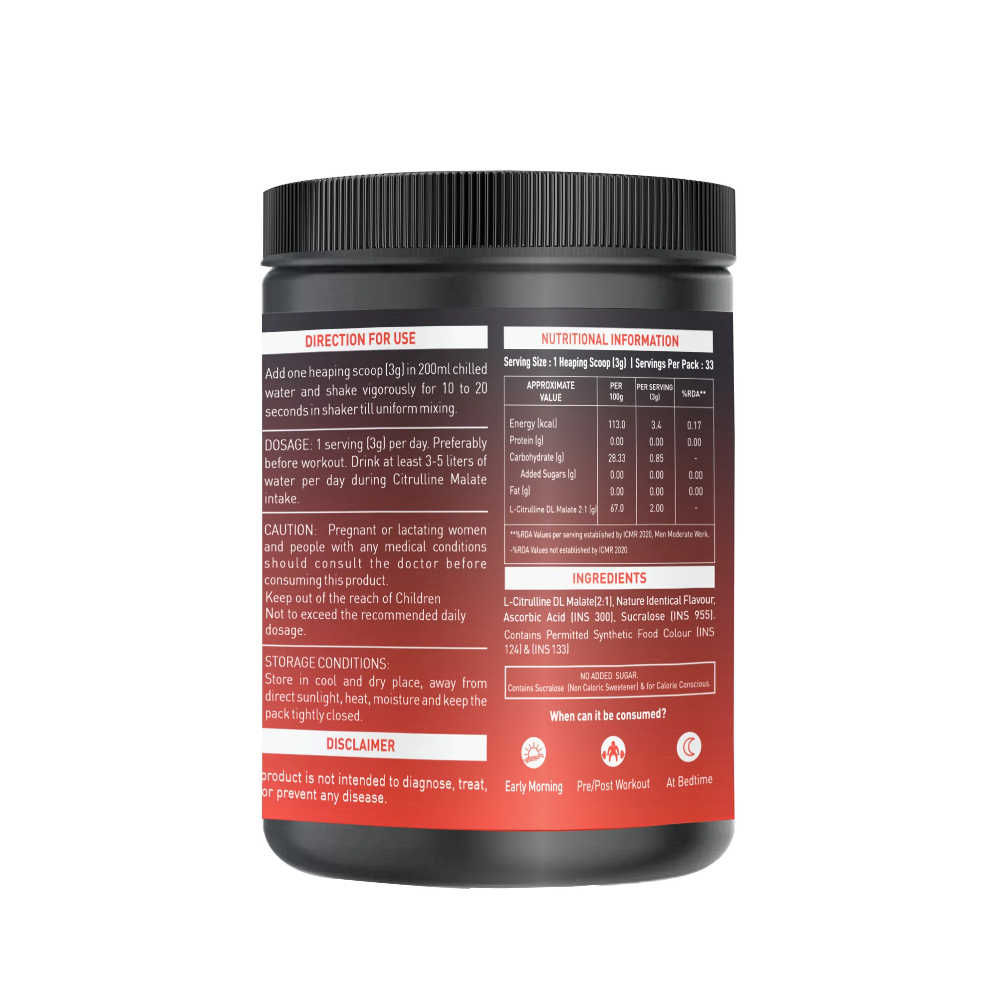 Nakpro Citrulline Malate | Amino Acid Supplement | Exercise Performance Support - Image 11