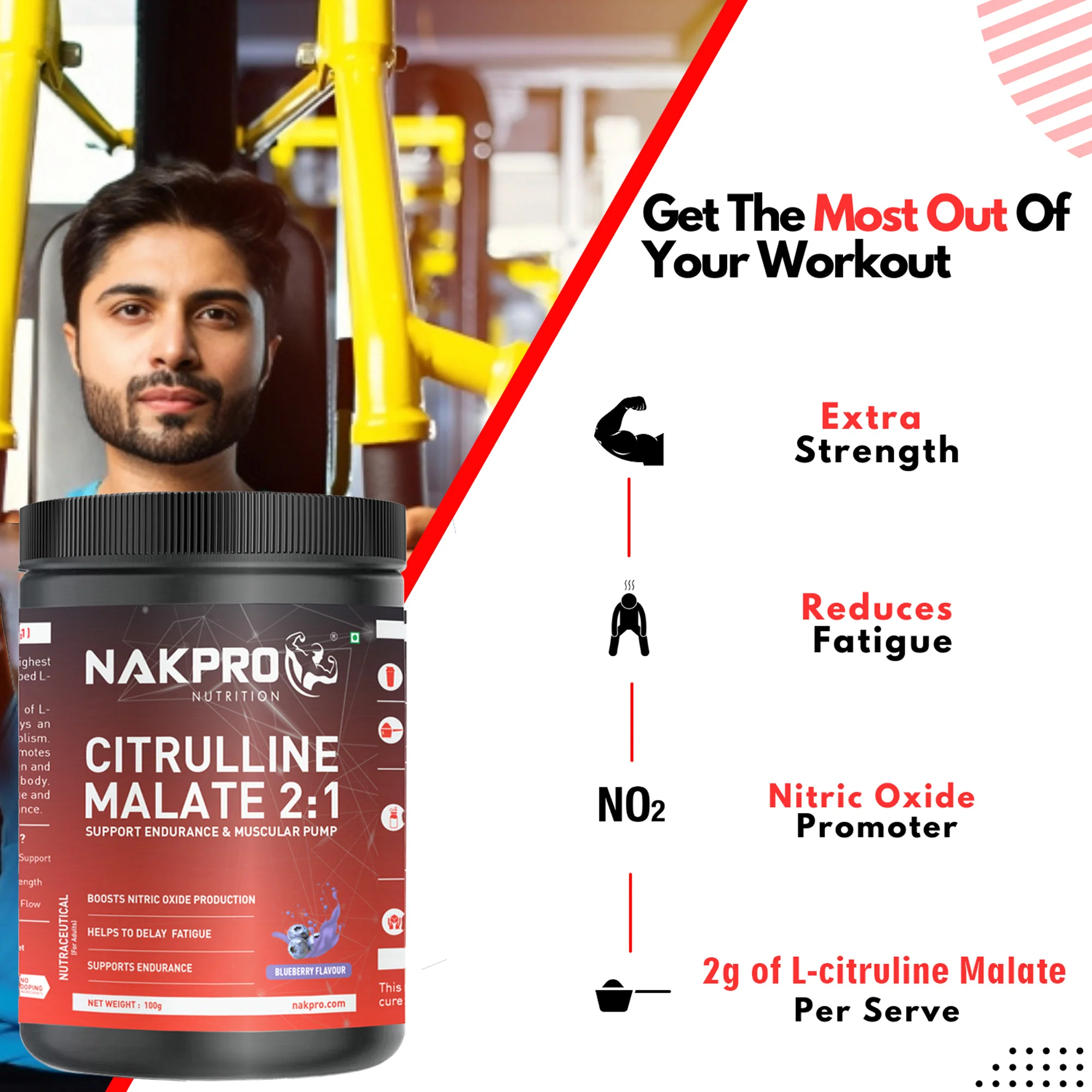 Nakpro Citrulline Malate | Amino Acid Supplement | Exercise Performance Support - Image 14