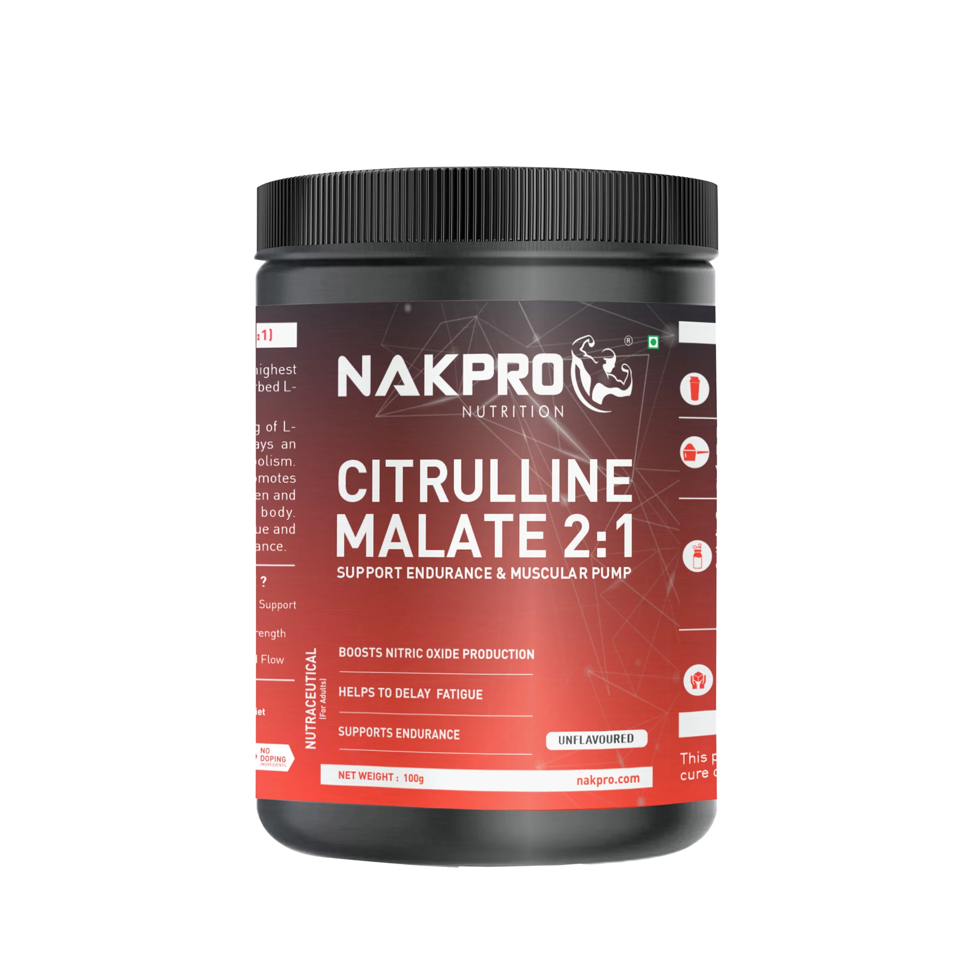 Nakpro Citrulline Malate | Amino Acid Supplement | Exercise Performance Support - Image 17