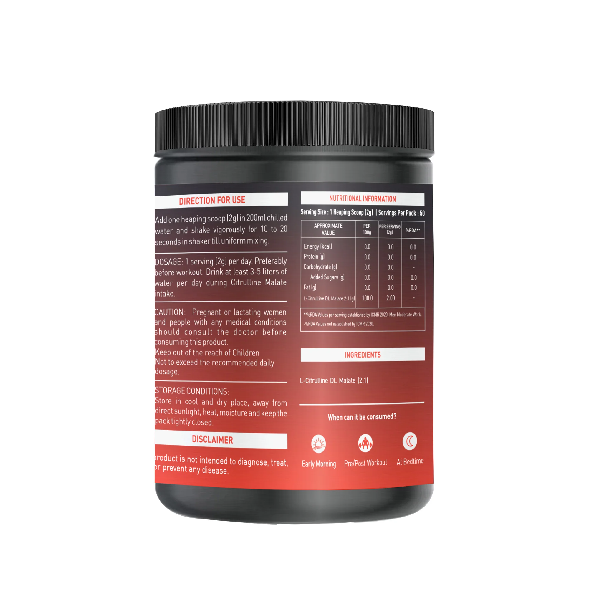 Nakpro Citrulline Malate | Amino Acid Supplement | Exercise Performance Support - Image 21