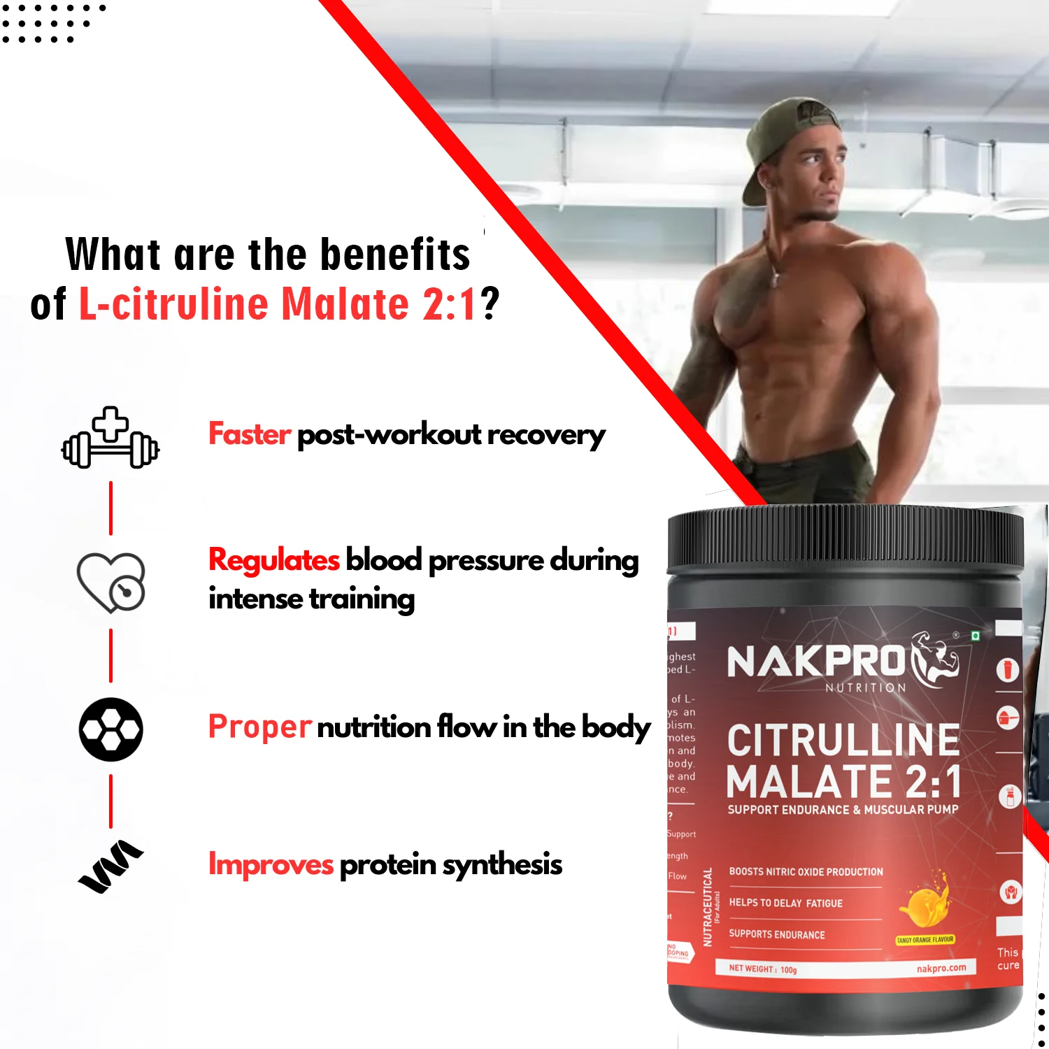 Nakpro Citrulline Malate | Amino Acid Supplement | Exercise Performance Support - Image 5