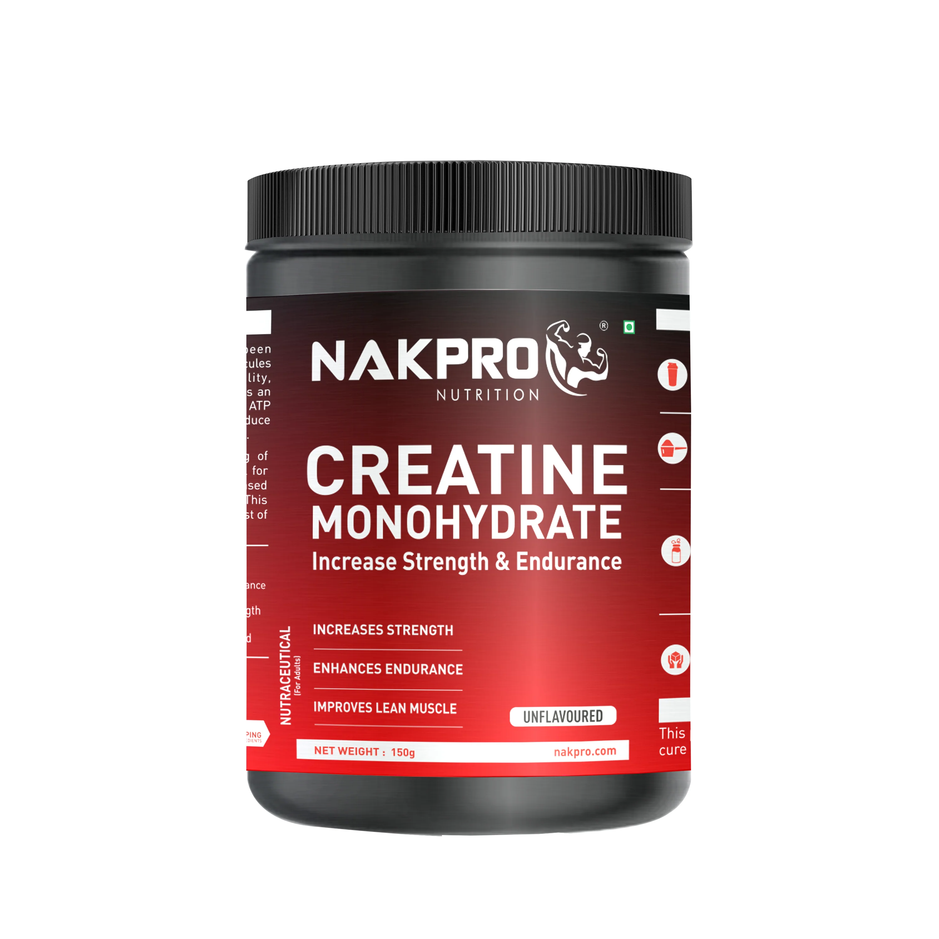 Nakpro Micronized Creatine Monohydrate | Maintenance and Support muscle | Trustified Certified - Image 113