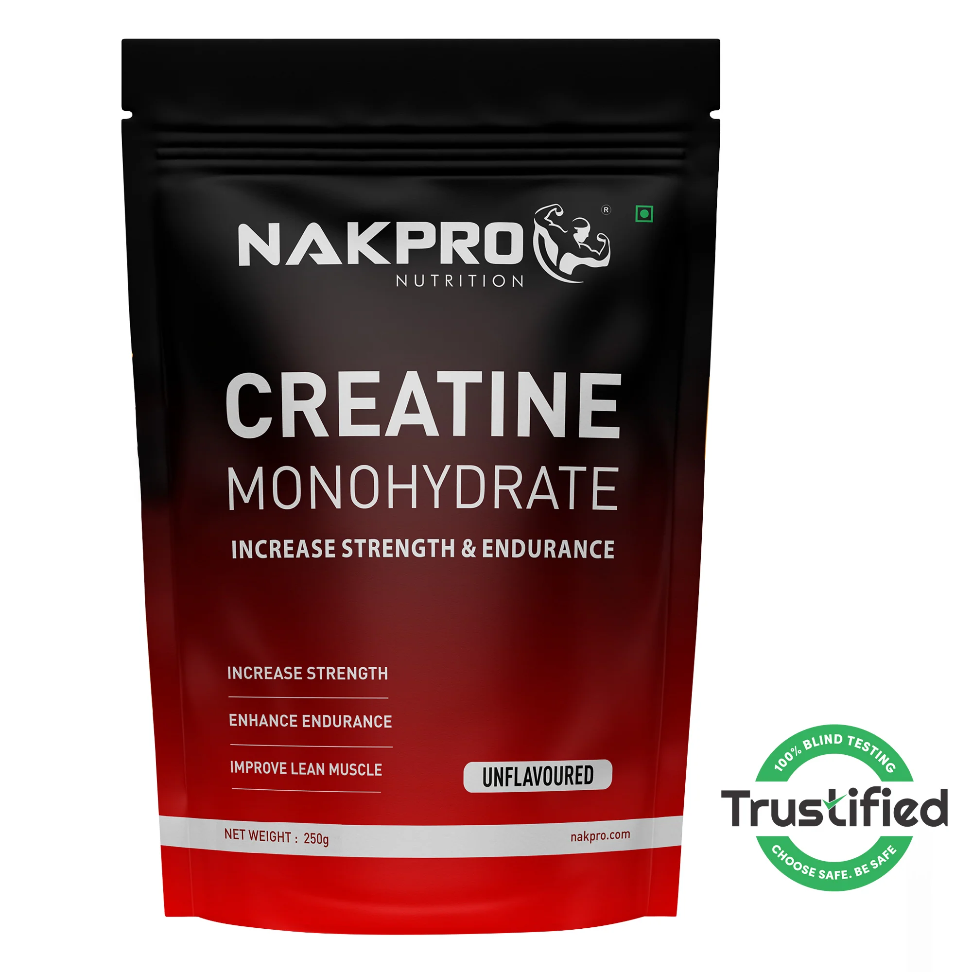 Nakpro Micronized Creatine Monohydrate | Maintenance and Support muscle | Trustified Certified - Image 125