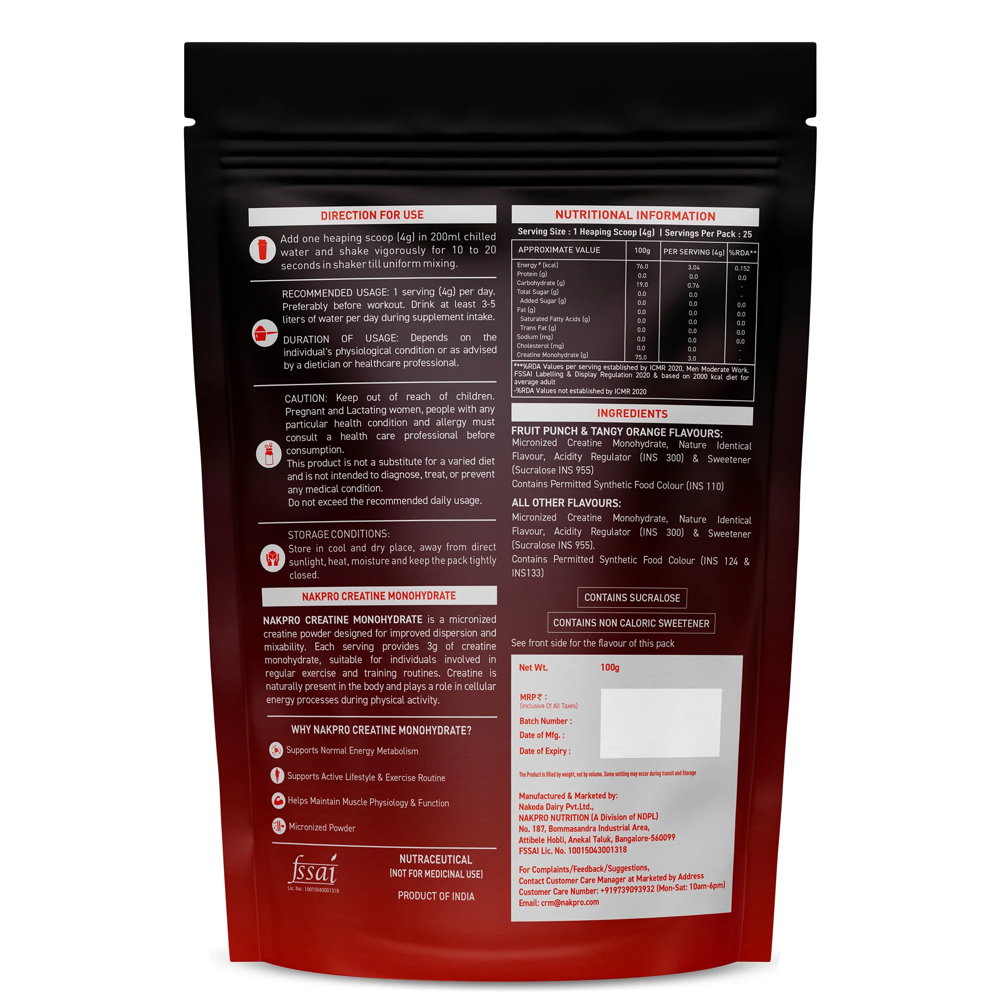 Nakpro Micronized Creatine Monohydrate | Maintenance and Support muscle | Trustified Certified - Image 137