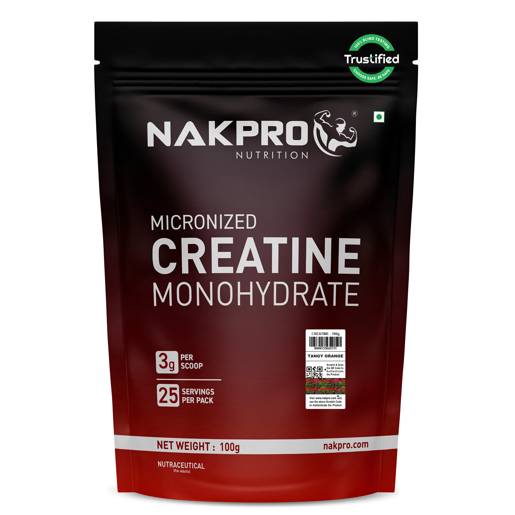 Nakpro Micronized Creatine Monohydrate | Maintenance and Support muscle | Trustified Certified - Image 143