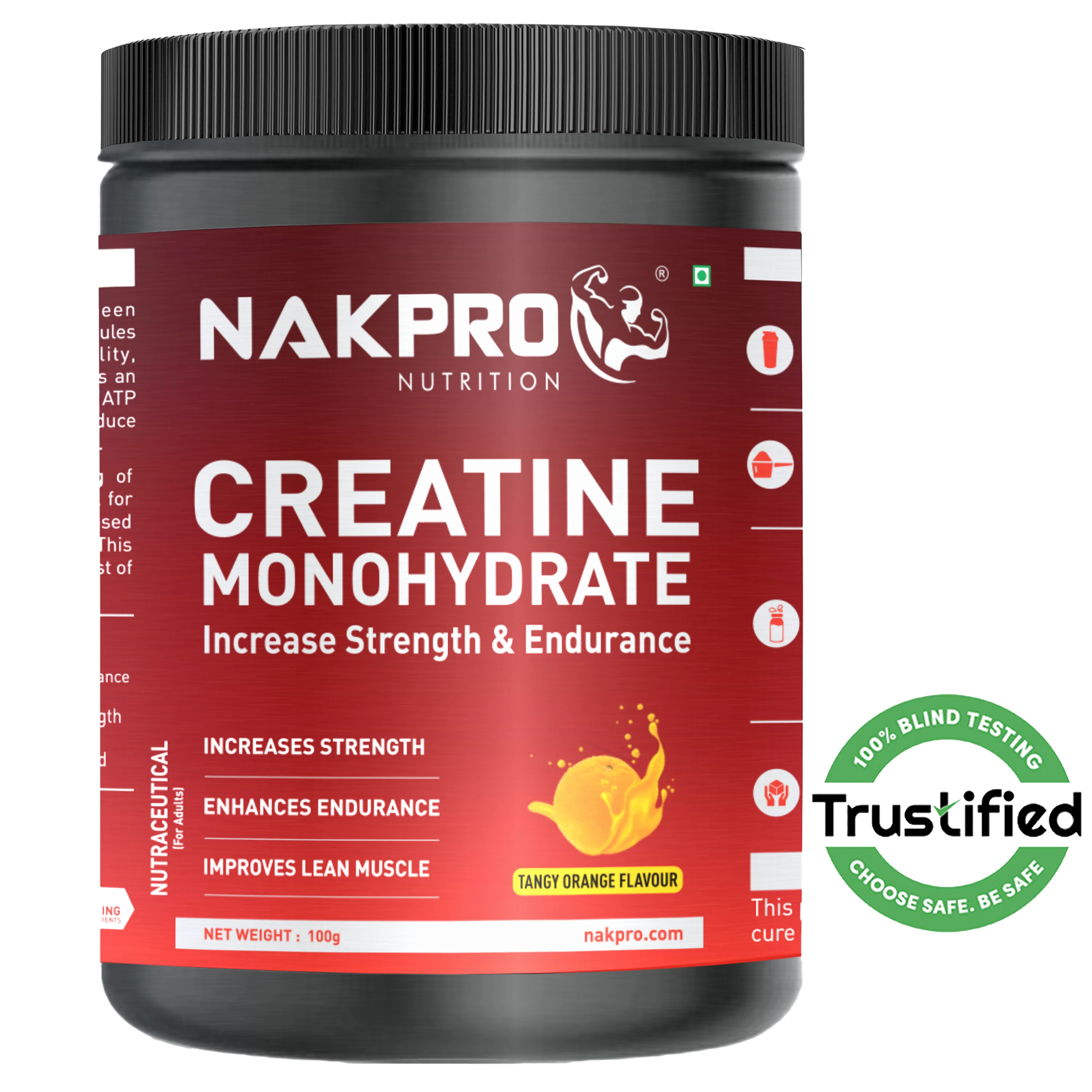 Nakpro Micronized Creatine Monohydrate | Maintenance and Support muscle | Trustified Certified - Image 16