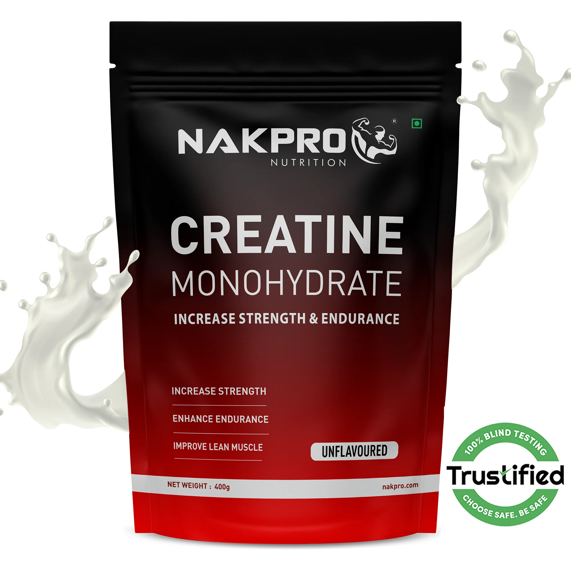 Nakpro Micronized Creatine Monohydrate | Maintenance and Support muscle | Trustified Certified - Image 17