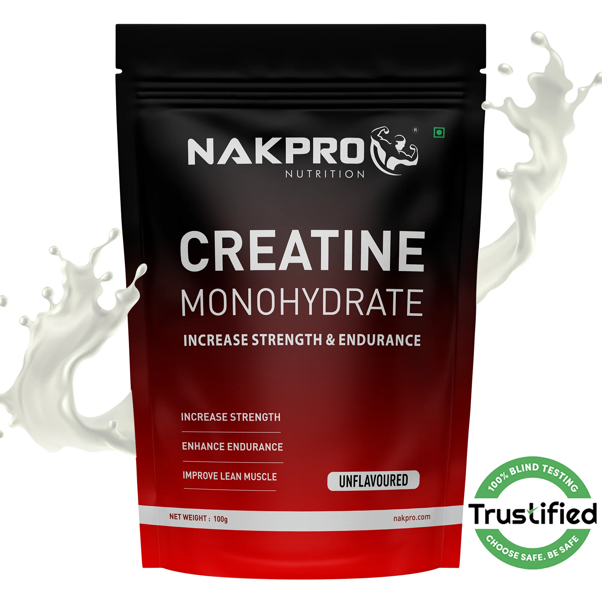 Nakpro Micronized Creatine Monohydrate | Maintenance and Support muscle | Trustified Certified - Image 21