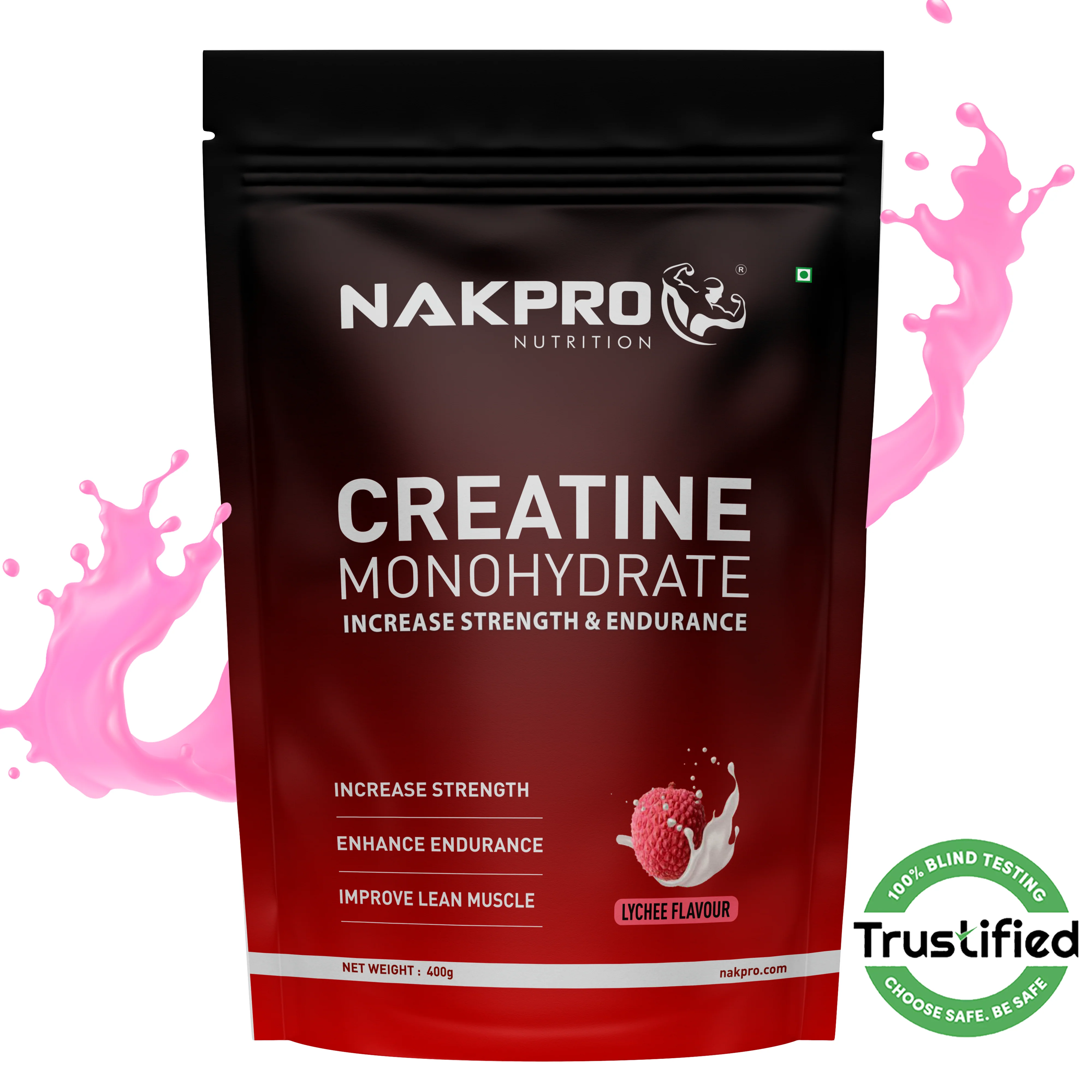 Nakpro Micronized Creatine Monohydrate | Maintenance and Support muscle | Trustified Certified - Image 23
