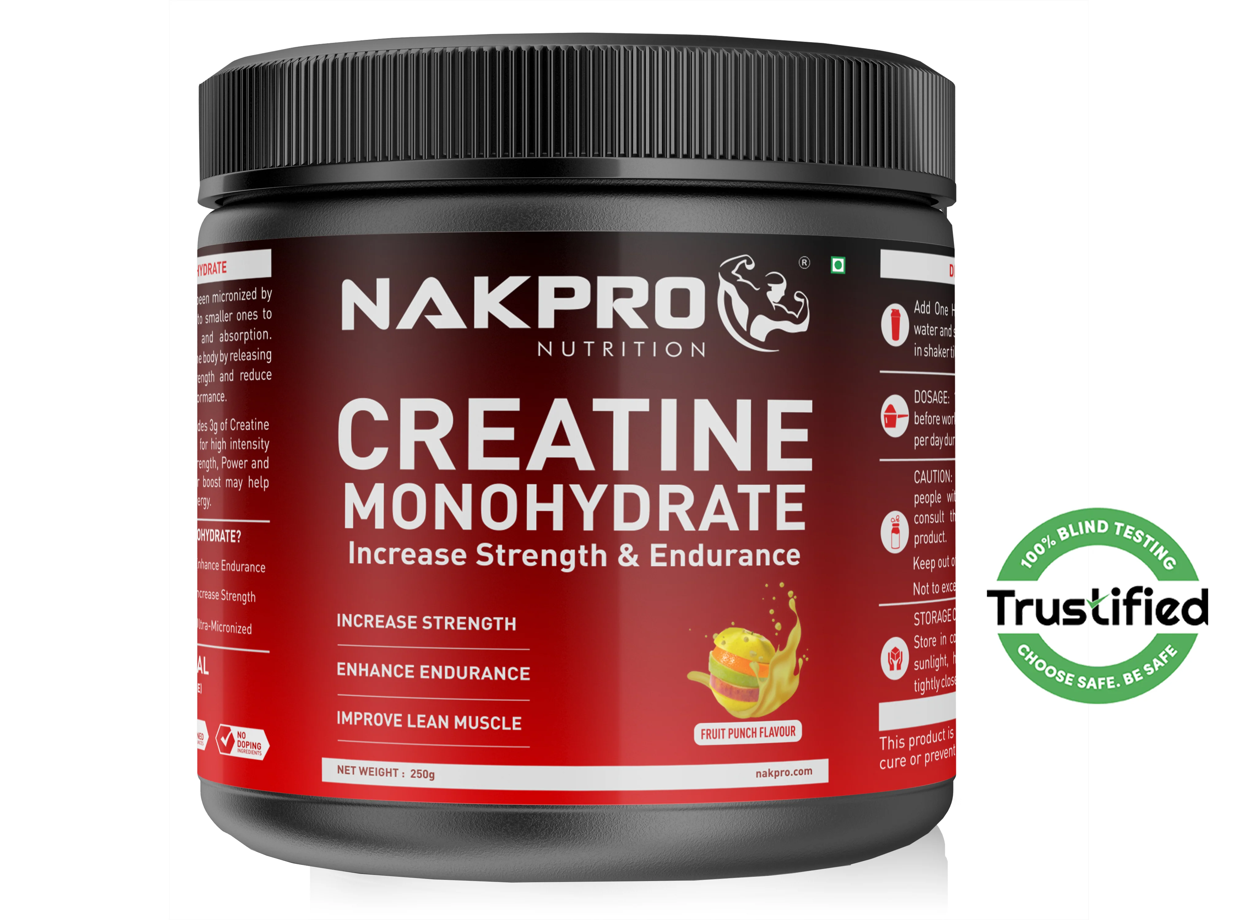 Nakpro Micronized Creatine Monohydrate | Maintenance and Support muscle | Trustified Certified - Image 25