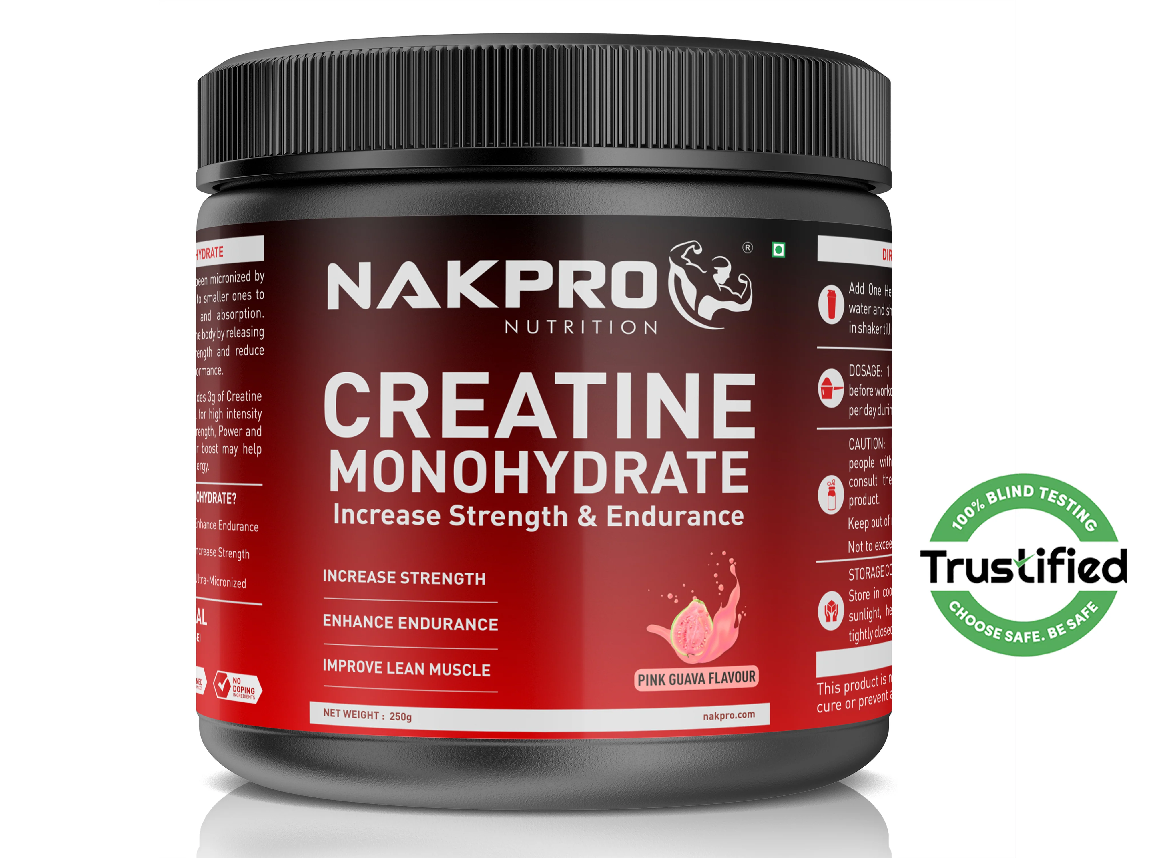 Nakpro Micronized Creatine Monohydrate | Maintenance and Support muscle | Trustified Certified - Image 27