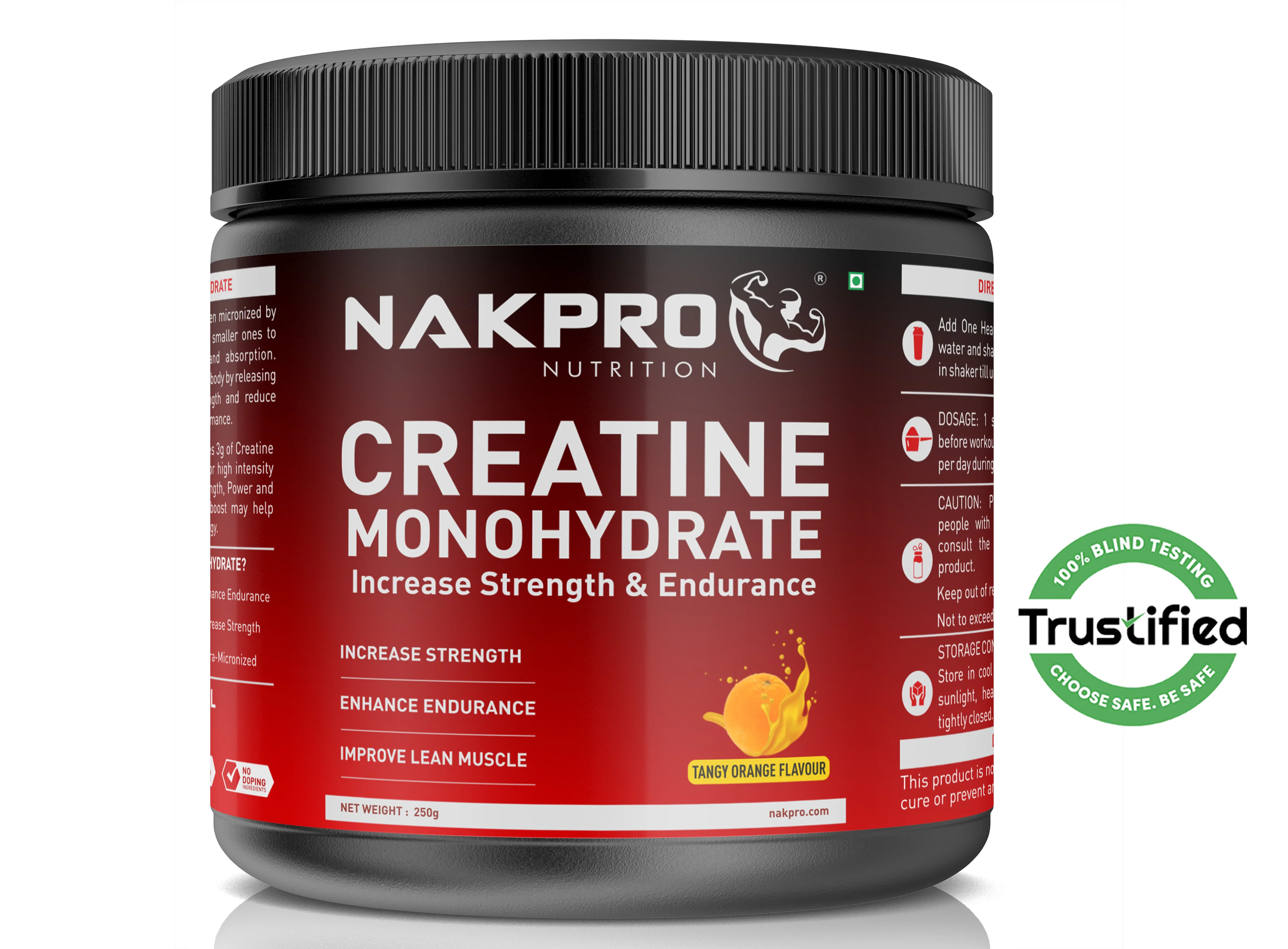 Nakpro Micronized Creatine Monohydrate | Maintenance and Support muscle | Trustified Certified - Image 28