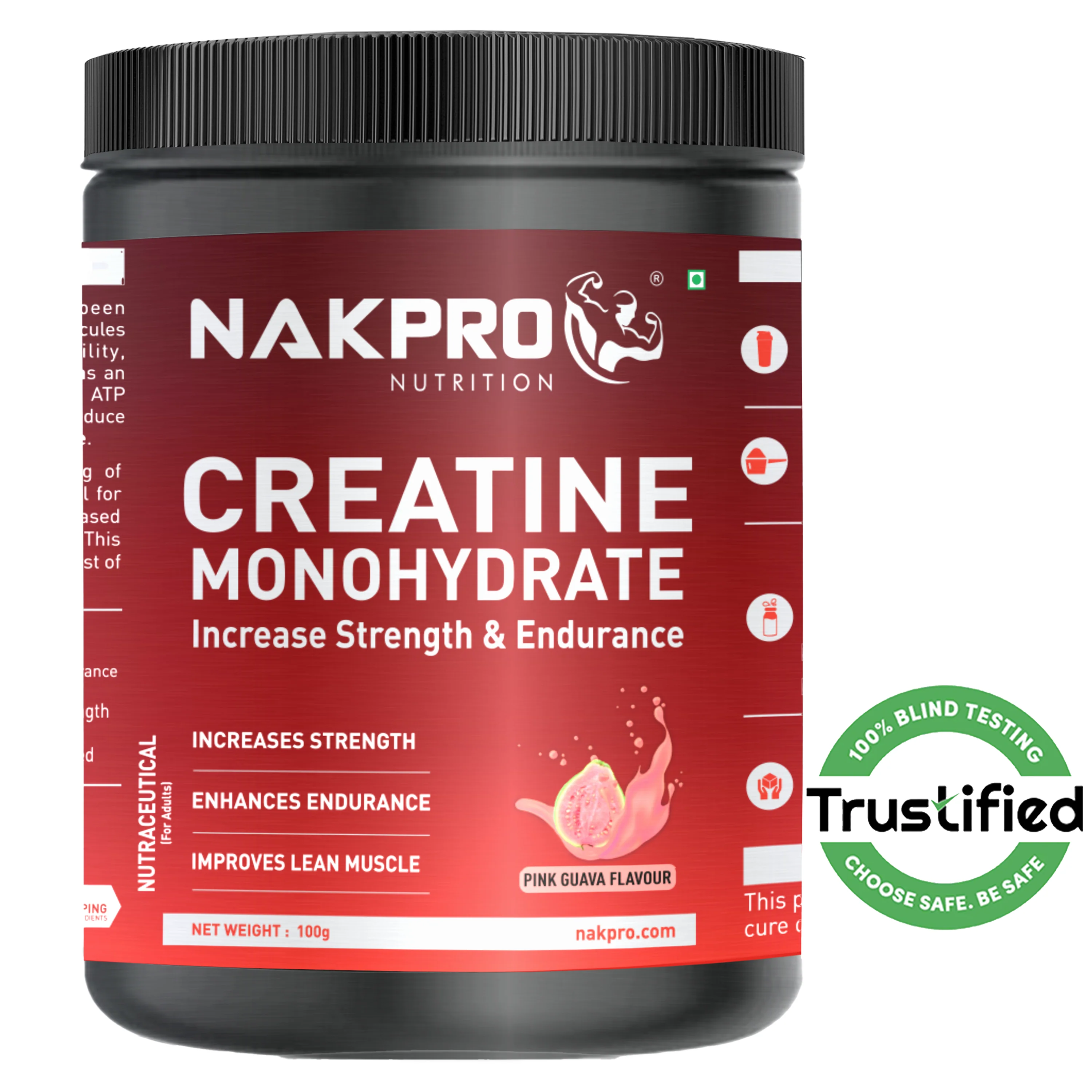Nakpro Micronized Creatine Monohydrate | Maintenance and Support muscle | Trustified Certified - Image 31