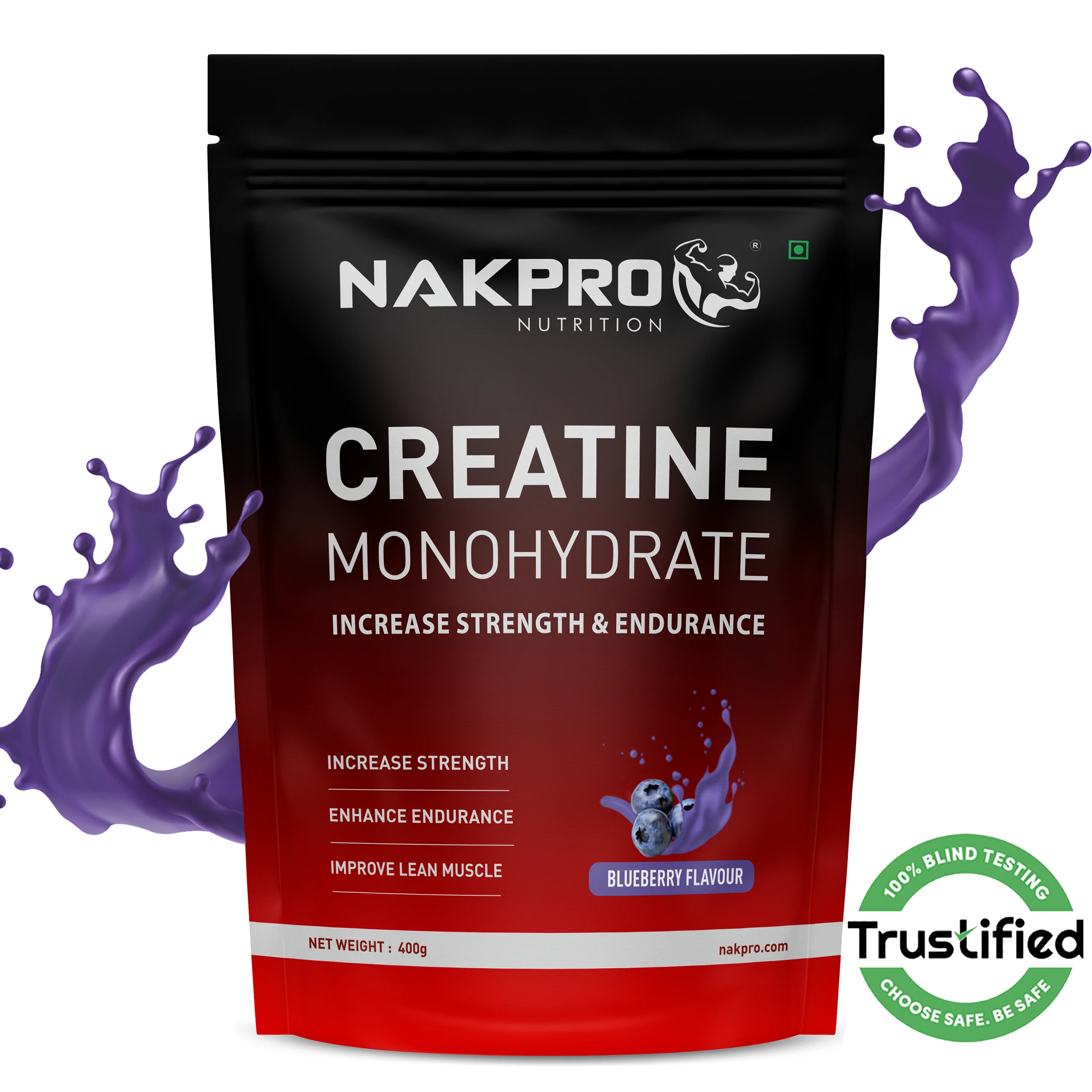 Nakpro Micronized Creatine Monohydrate | Maintenance and Support muscle | Trustified Certified - Image 5