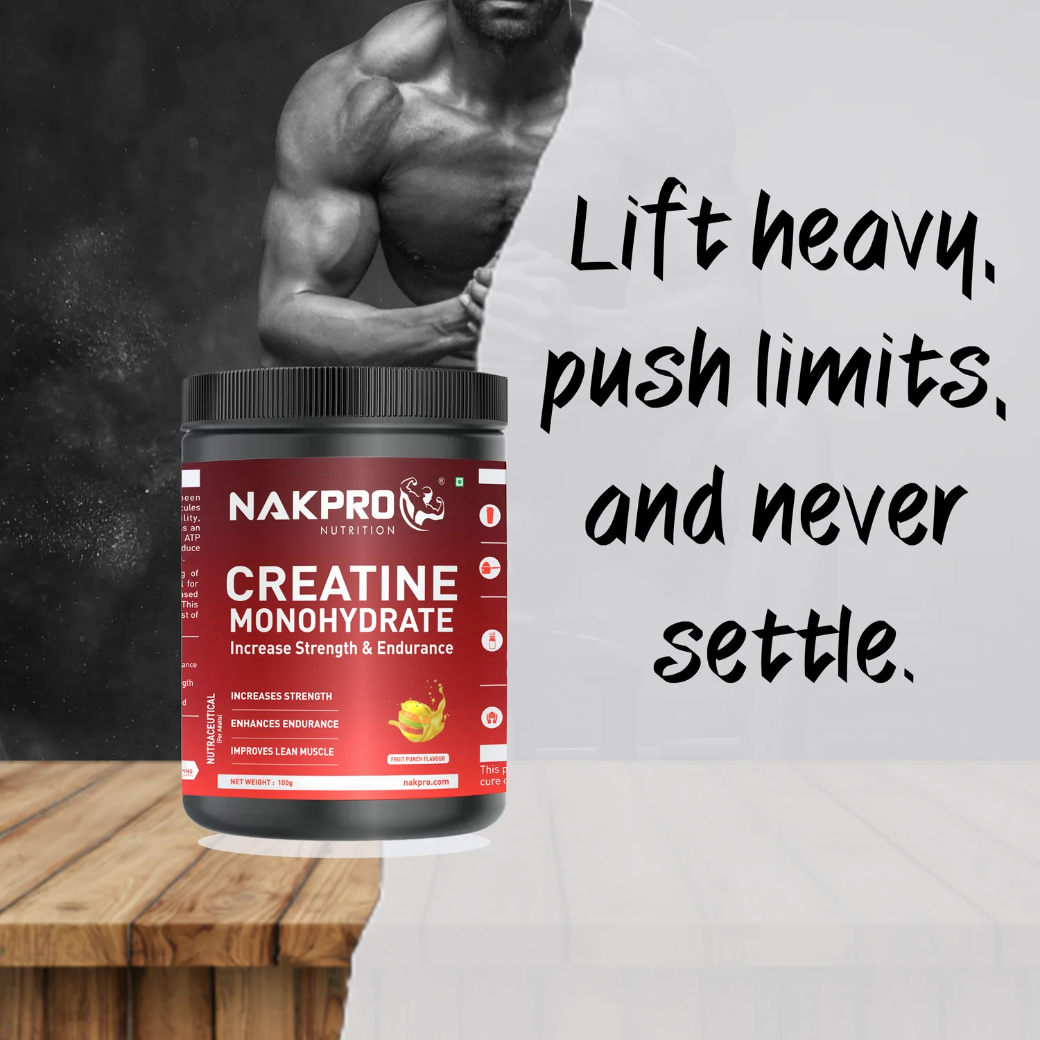 Nakpro Micronized Creatine Monohydrate | Maintenance and Support muscle | Trustified Certified - Image 52