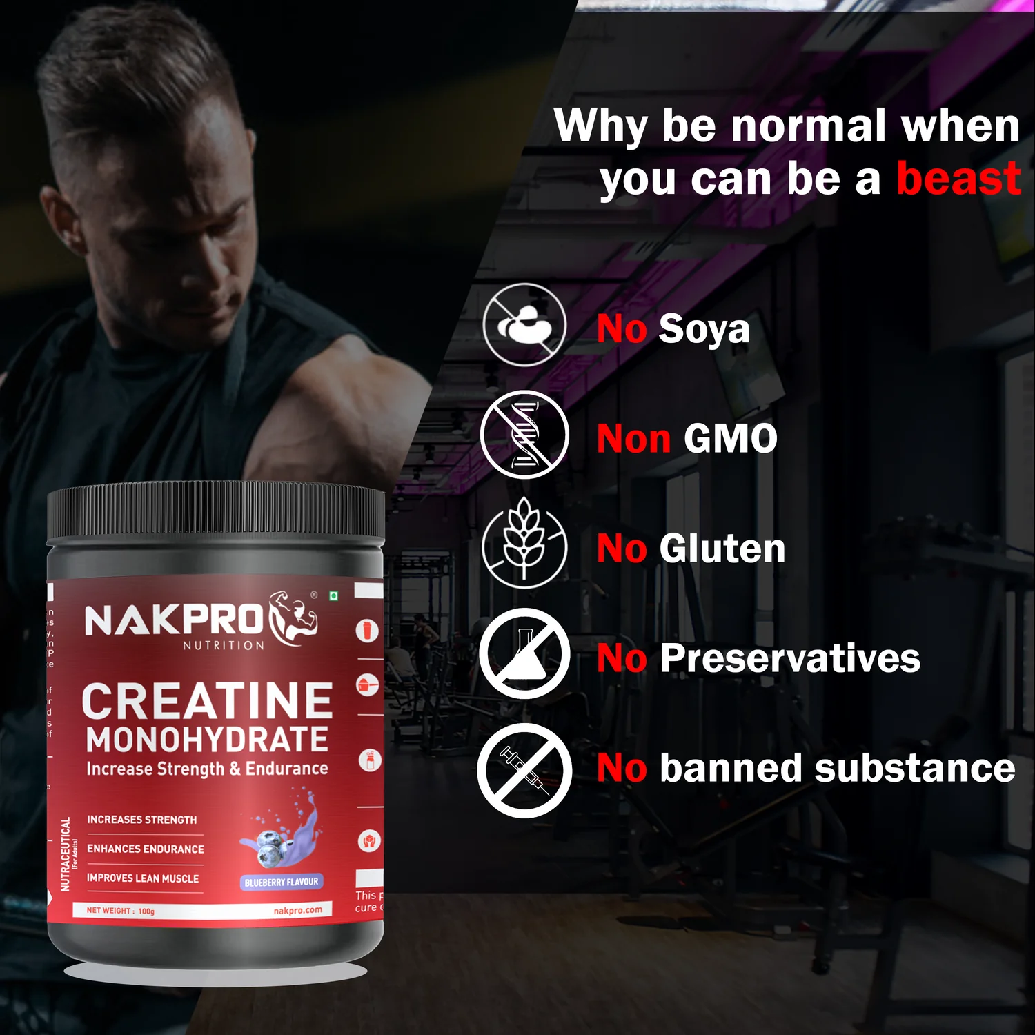 Nakpro Micronized Creatine Monohydrate | Maintenance and Support muscle | Trustified Certified - Image 53
