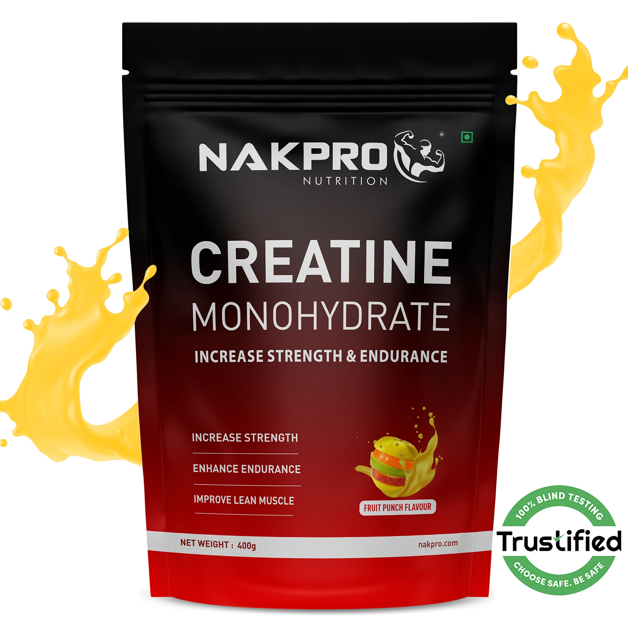 Nakpro Micronized Creatine Monohydrate | Maintenance and Support muscle | Trustified Certified - Image 8