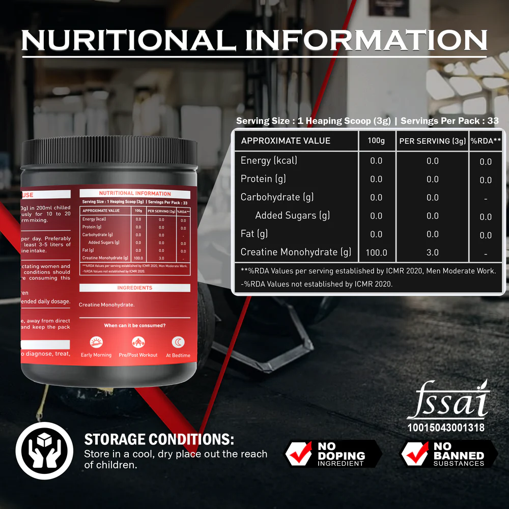 Nakpro Micronized Creatine Monohydrate | Maintenance and Support muscle | Trustified Certified - Image 88