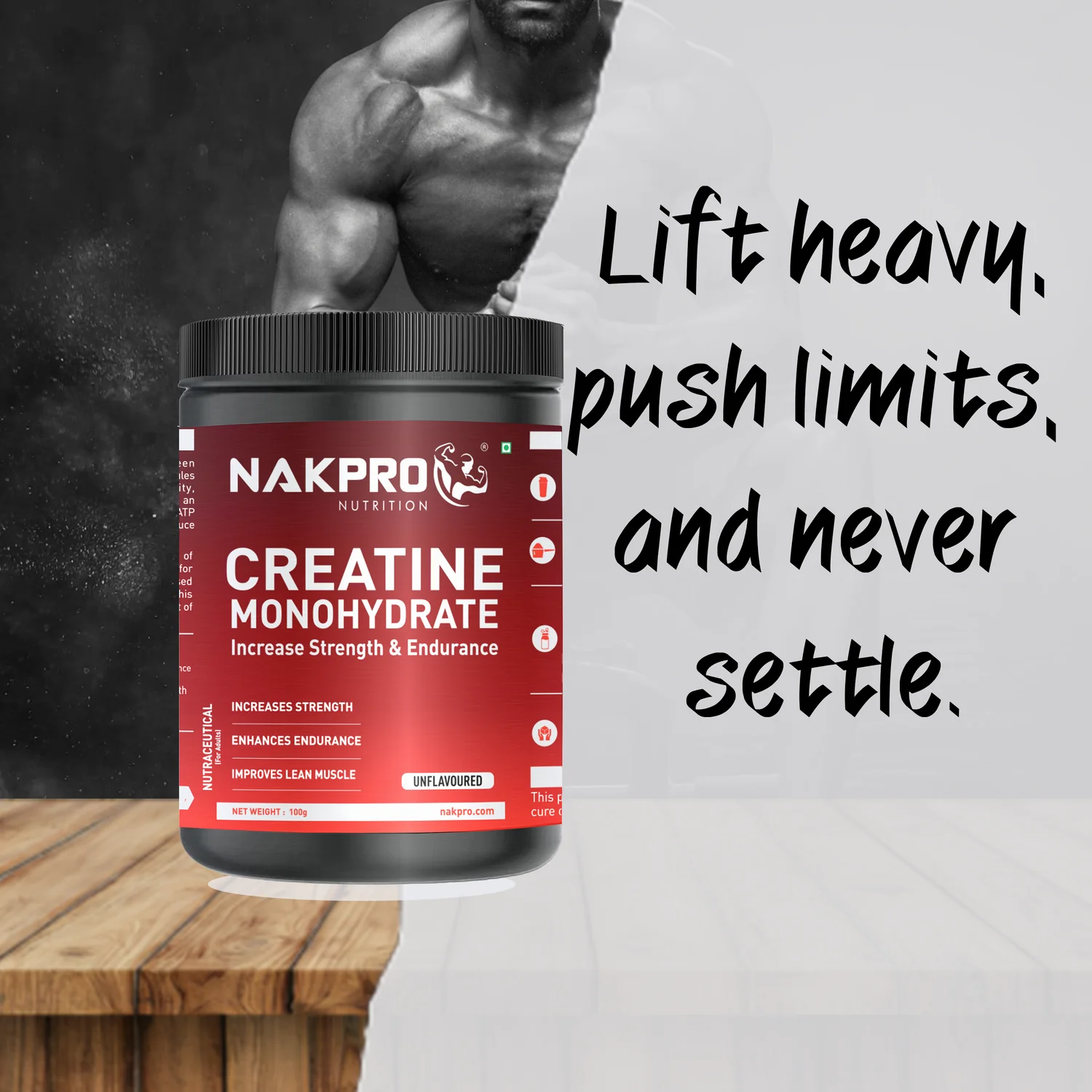 Nakpro Micronized Creatine Monohydrate | Maintenance and Support muscle | Trustified Certified - Image 89