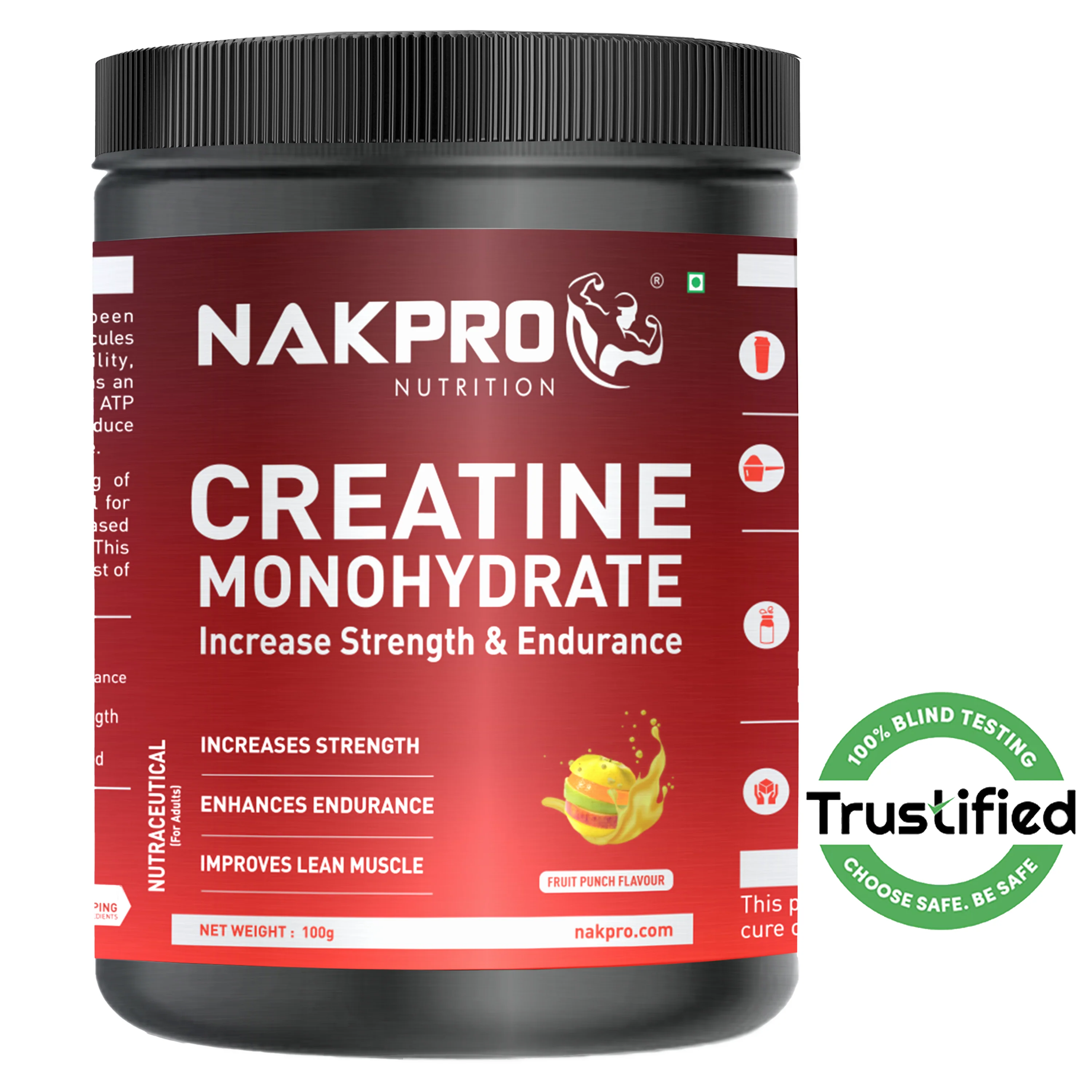 Nakpro Micronized Creatine Monohydrate | Maintenance and Support muscle | Trustified Certified - Image 9
