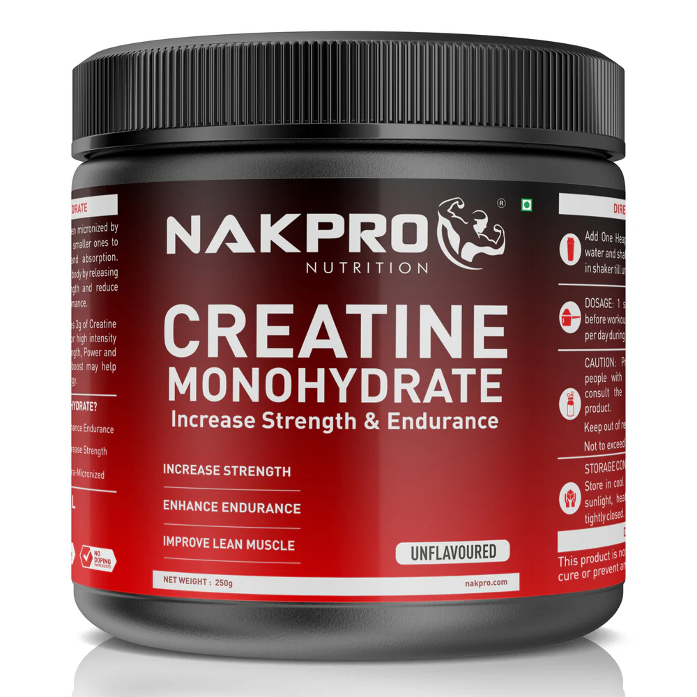 Nakpro Micronized Creatine Monohydrate | Maintenance and Support muscle | Trustified Certified - Image 98