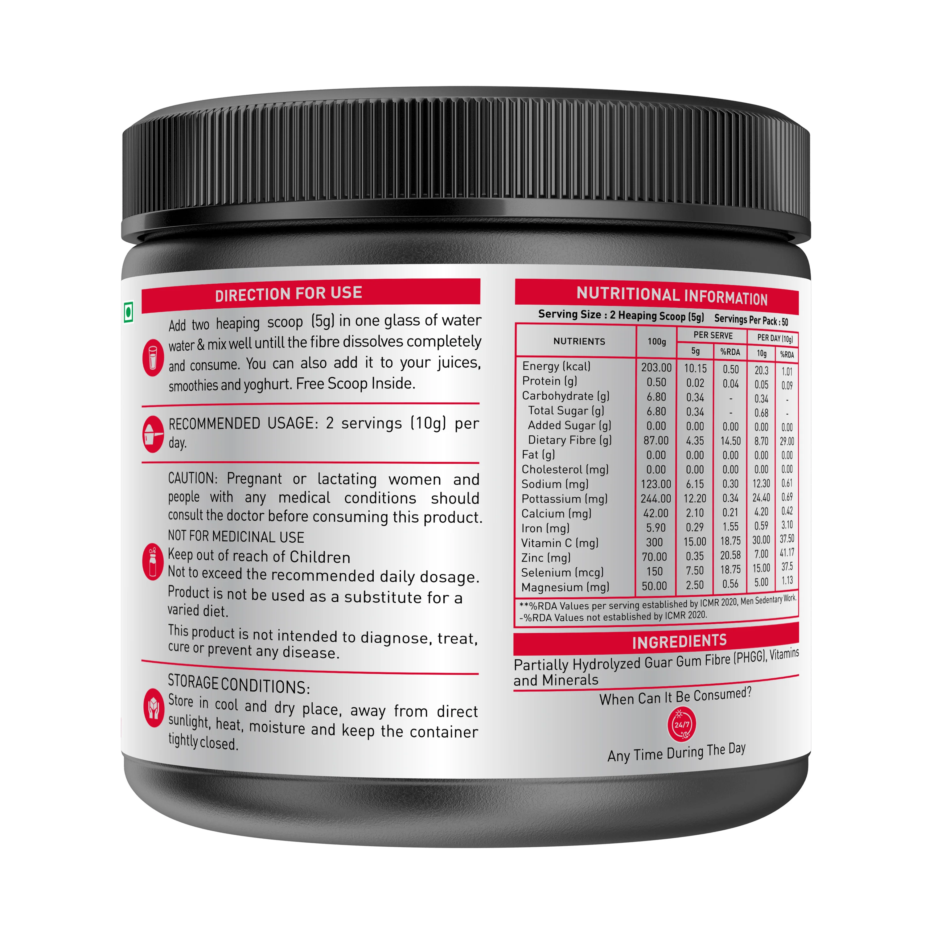 Nakpro Daily Fibre Supplement | Supports Gut Health | Helps in Weight Management | Reduces Glycemic Index - Image 6