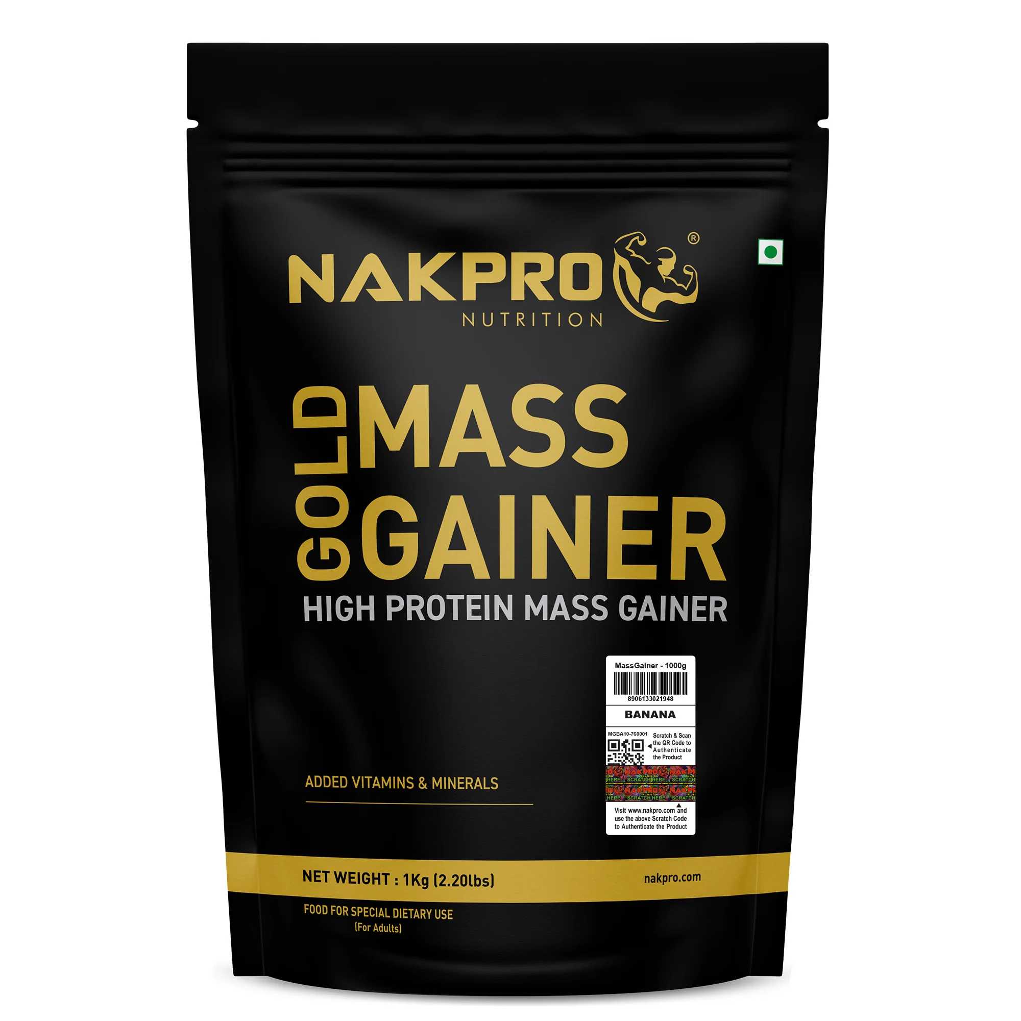 Nakpro Gold Mass Gainer | High Protein Mass Gainer | 68g Carbs | Added Vitamins & Minerals - Image 64