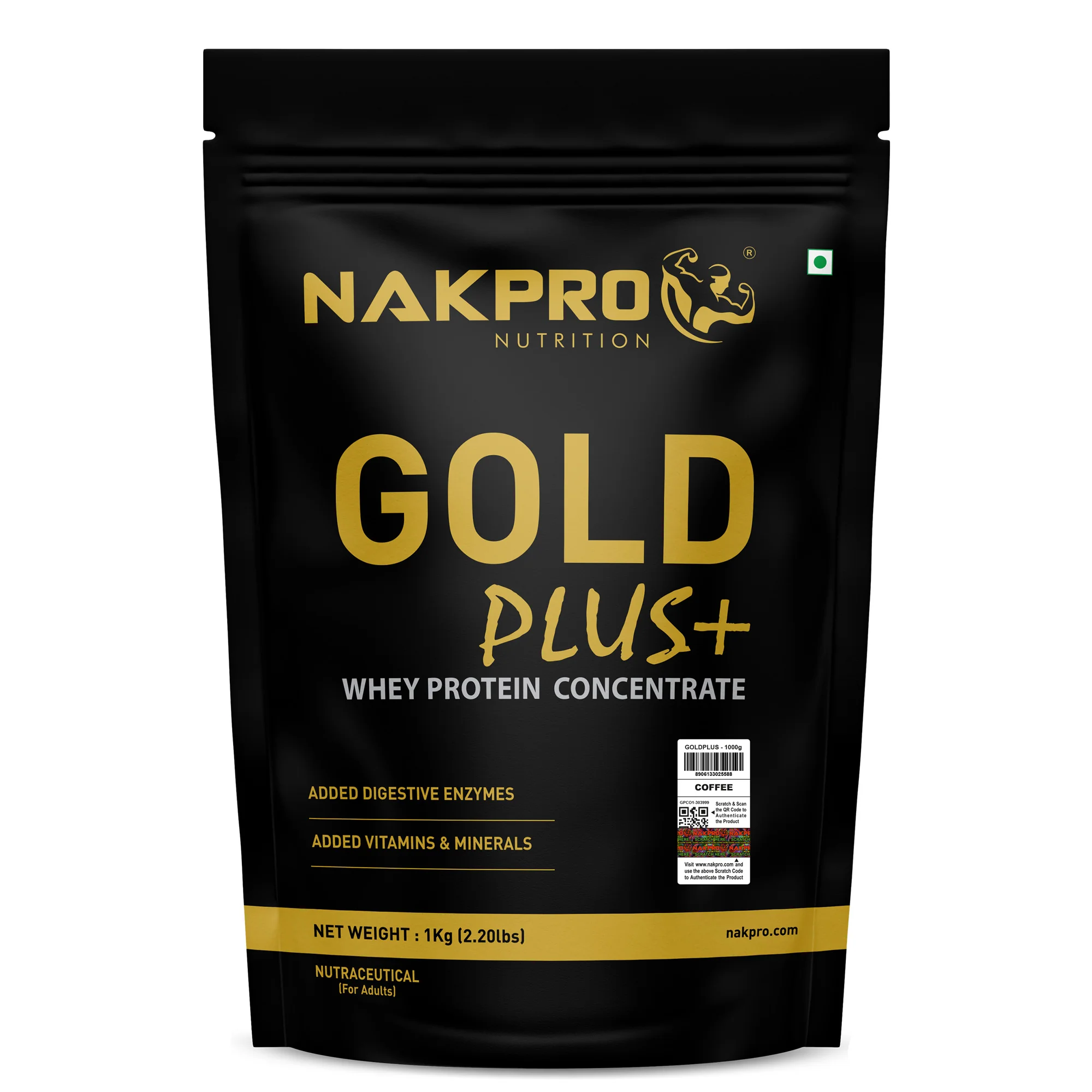 Nakpro Gold Plus+ Whey Protein Concentrate | 73g Protein | Added Digestive Enzymes, Vitamins & Minerals - Image 10