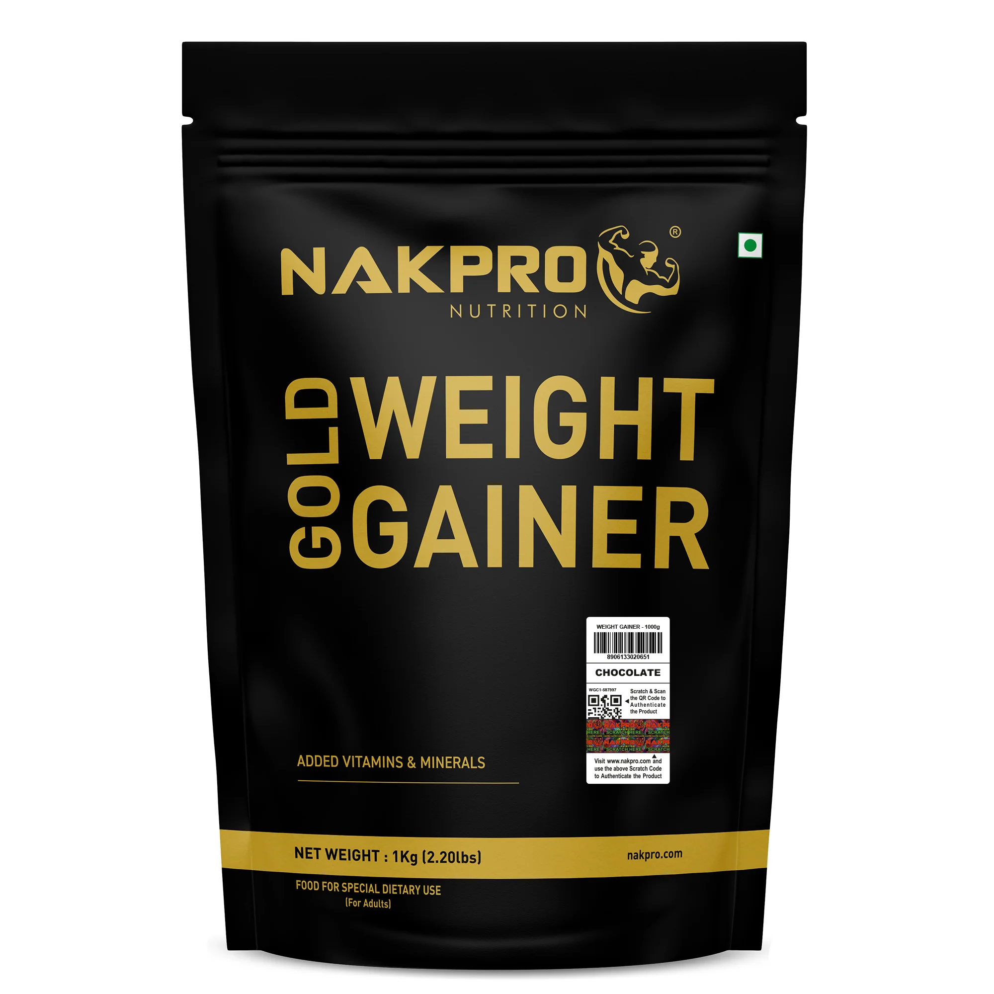 Nakpro Gold Weight Gainer | 79g Carbs | Added Vitamins & Minerals - Image 105