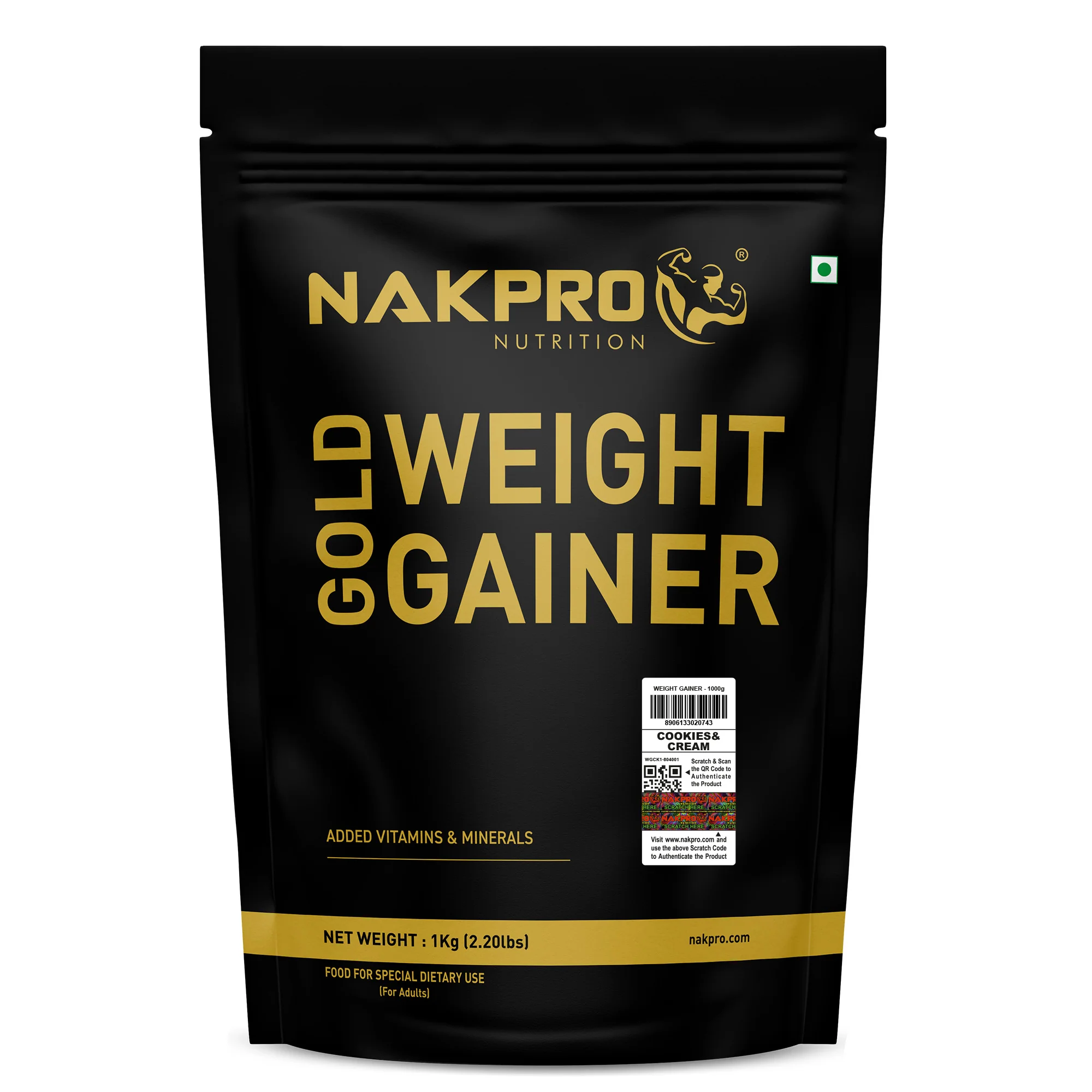 Nakpro Gold Weight Gainer | 79g Carbs | Added Vitamins & Minerals - Image 118