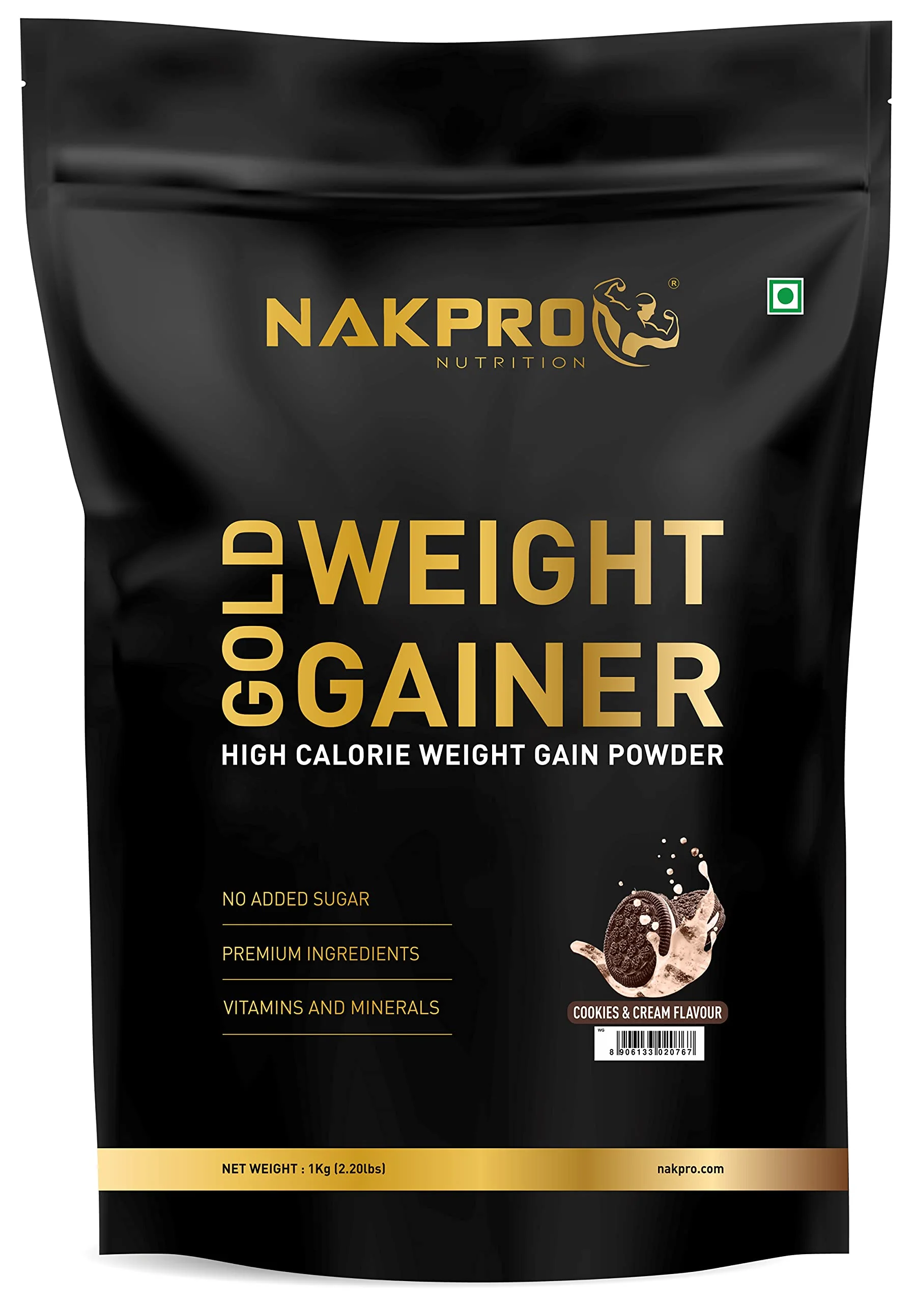 Nakpro Gold Weight Gainer | 79g Carbs | Added Vitamins & Minerals - Image 14