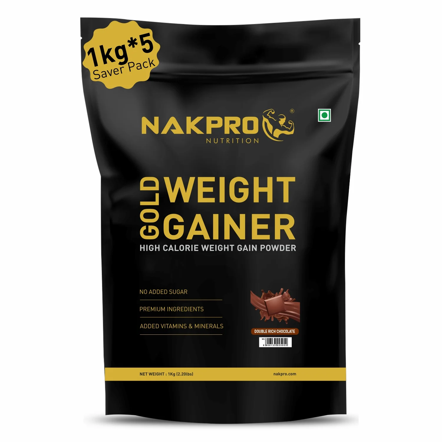 Nakpro Gold Weight Gainer | 79g Carbs | Added Vitamins & Minerals - Image 19